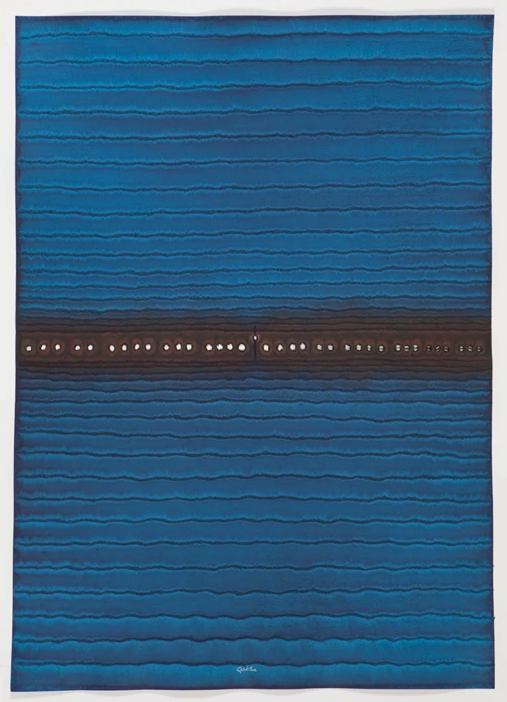 Sohan Qadri , 2008 Ink and dye on paper 55 x 39" (Inventory# SQ765 (08123)) 