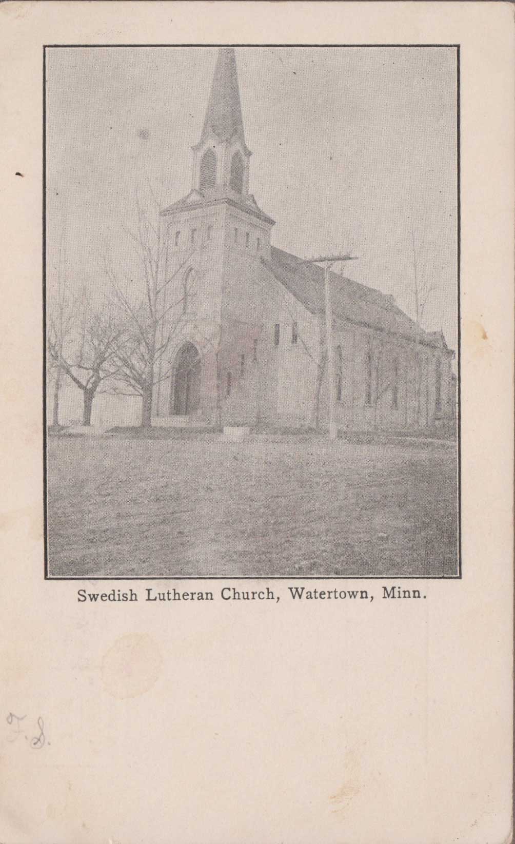 21. Swedish Lutheran Church Postcard