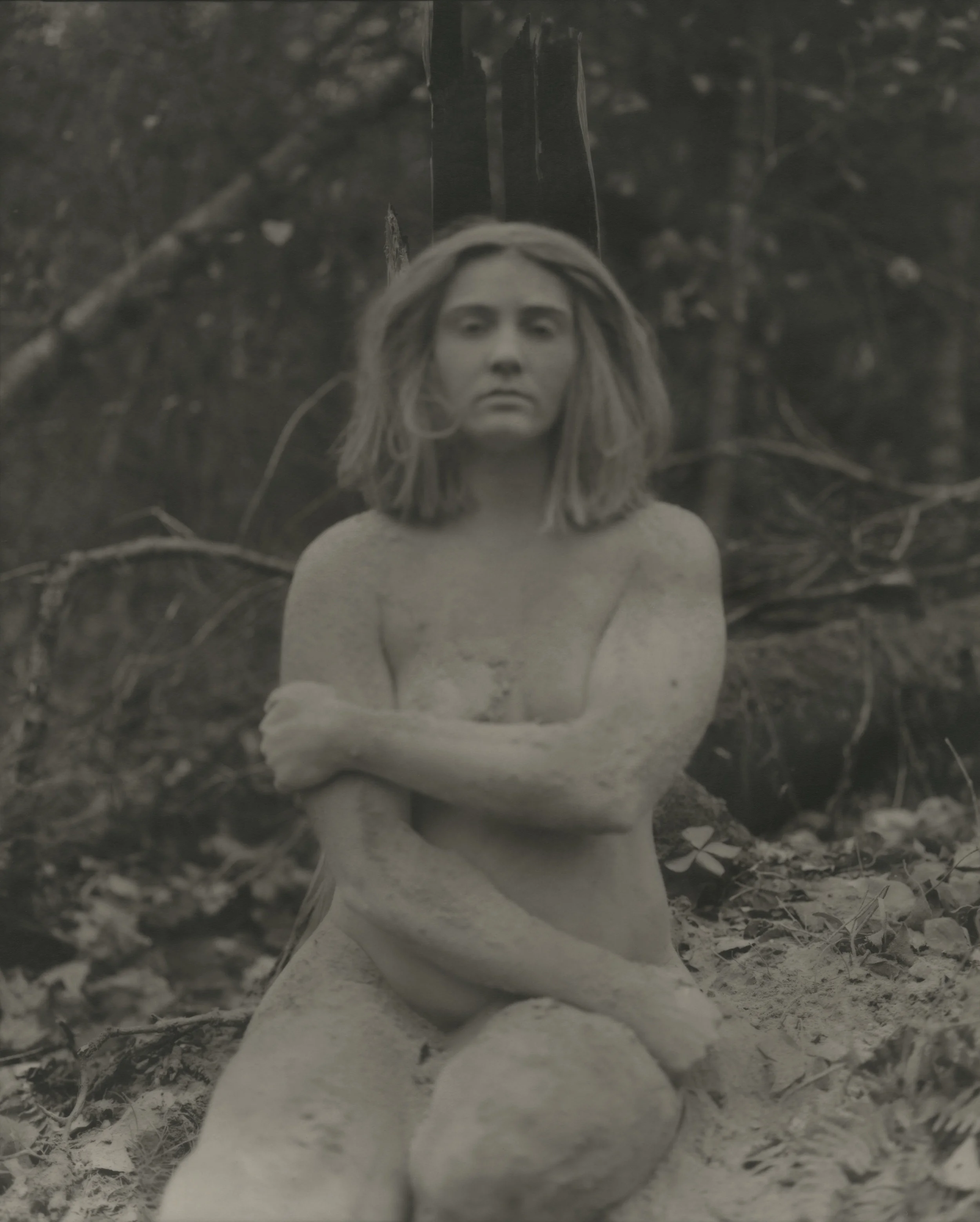 ash portrait Ely, MN October 2018 platinum-palladium print from 8X10 original negative 8X10 inches