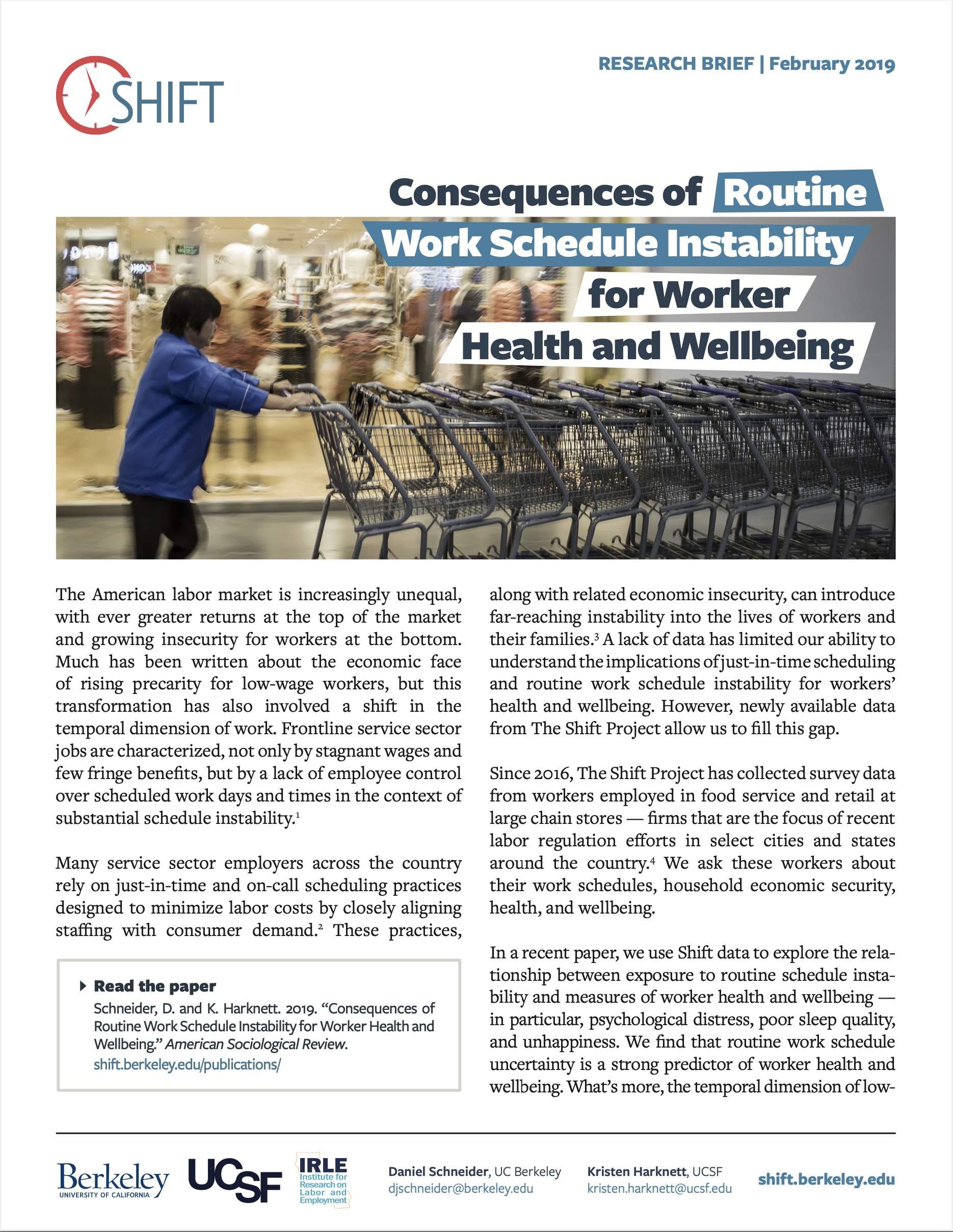 Fact Sheets & Research — Fair Workweek