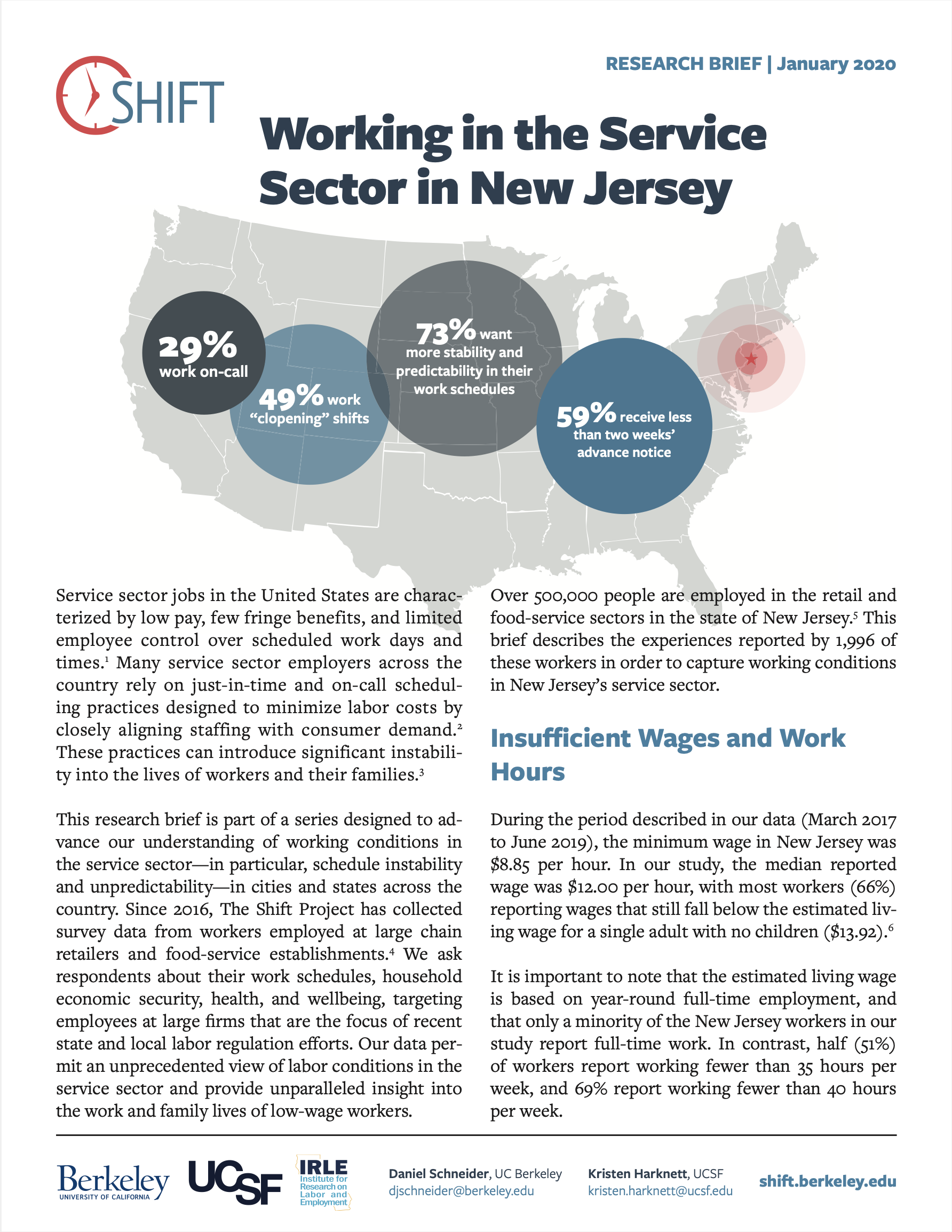 Fact Sheets & Research — Fair Workweek
