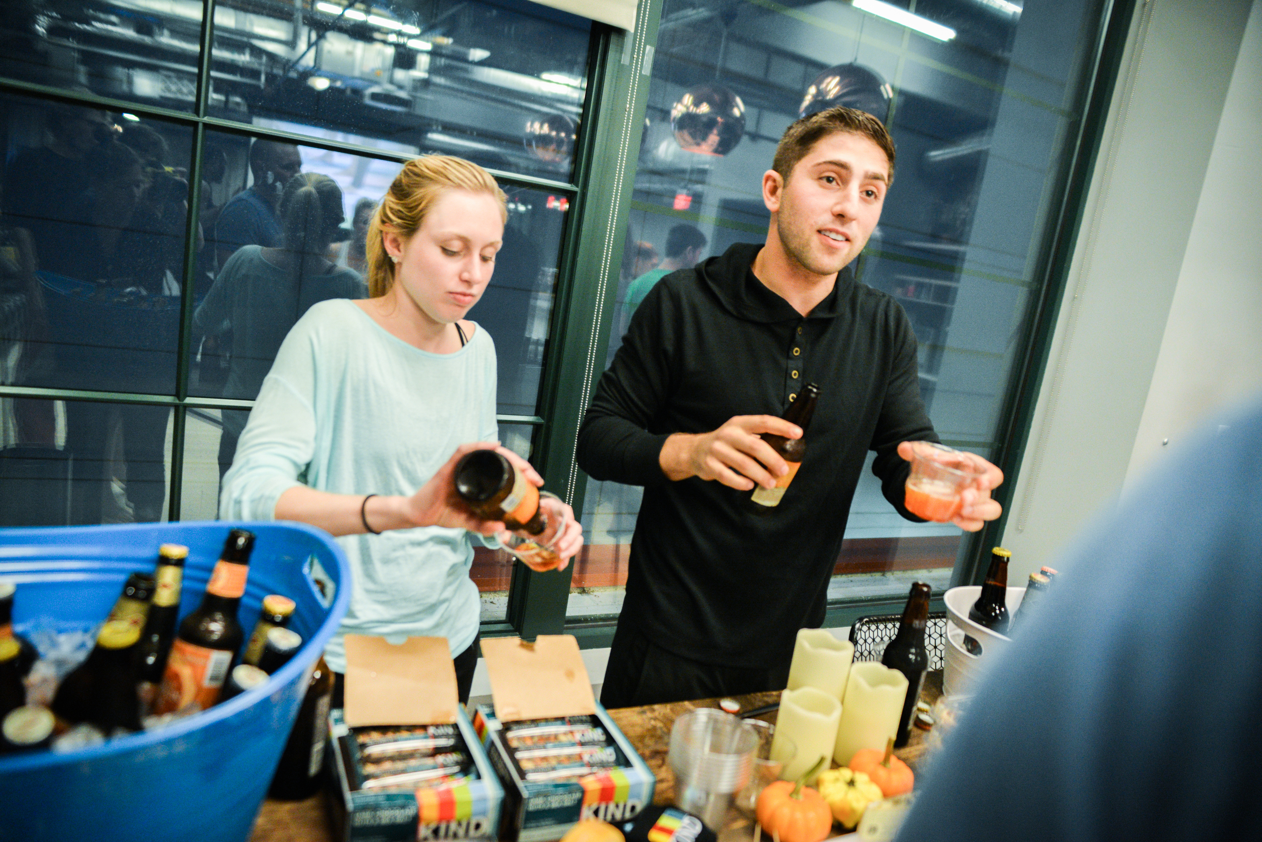  Grip the Mat hosts "Balance and Brews", a specially curated yoga event with seasonal beer tasting.  WeWork, DC.  Photo by Ben Droz. 