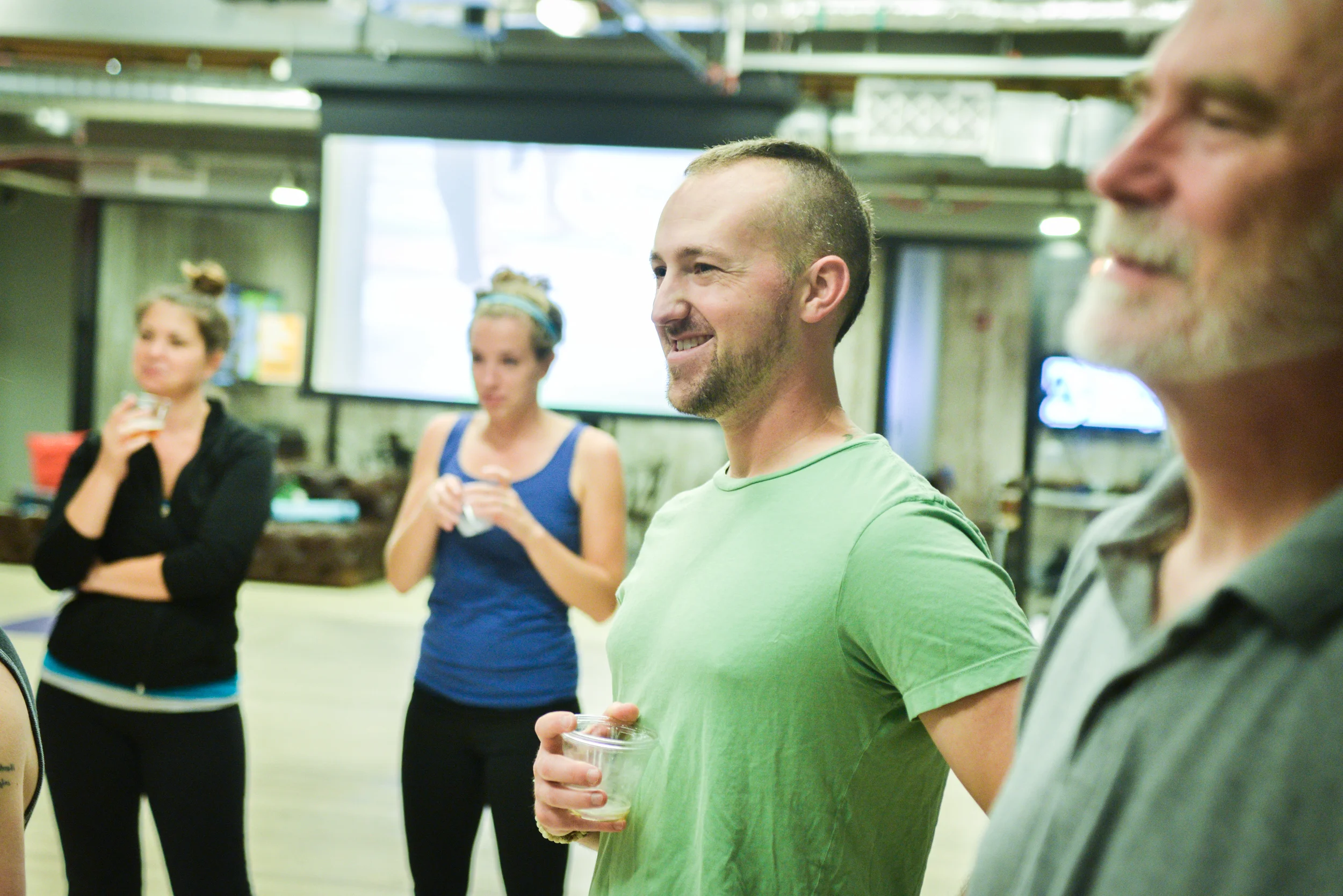  Grip the Mat hosts "Balance and Brews", a specially curated yoga event with seasonal beer tasting.  WeWork, DC.  Photo by Ben Droz. 