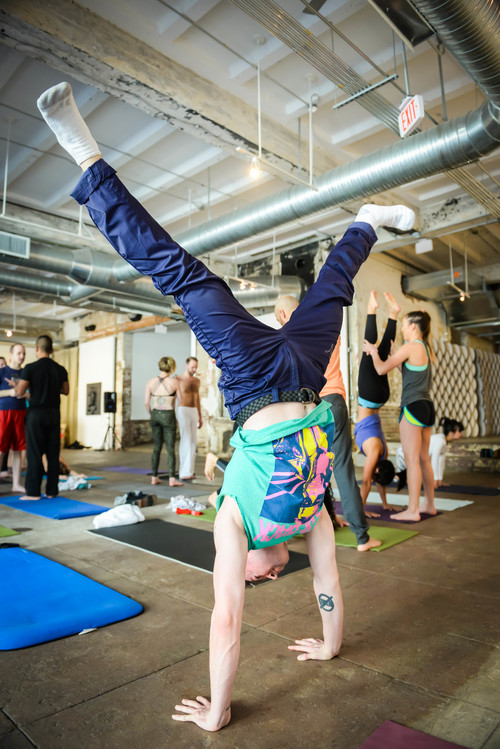  Grip The Mat Yoga, Bendy Brunch, Longview Gallery, Sunday February 15, 2015, Photo by Ben Droz. 