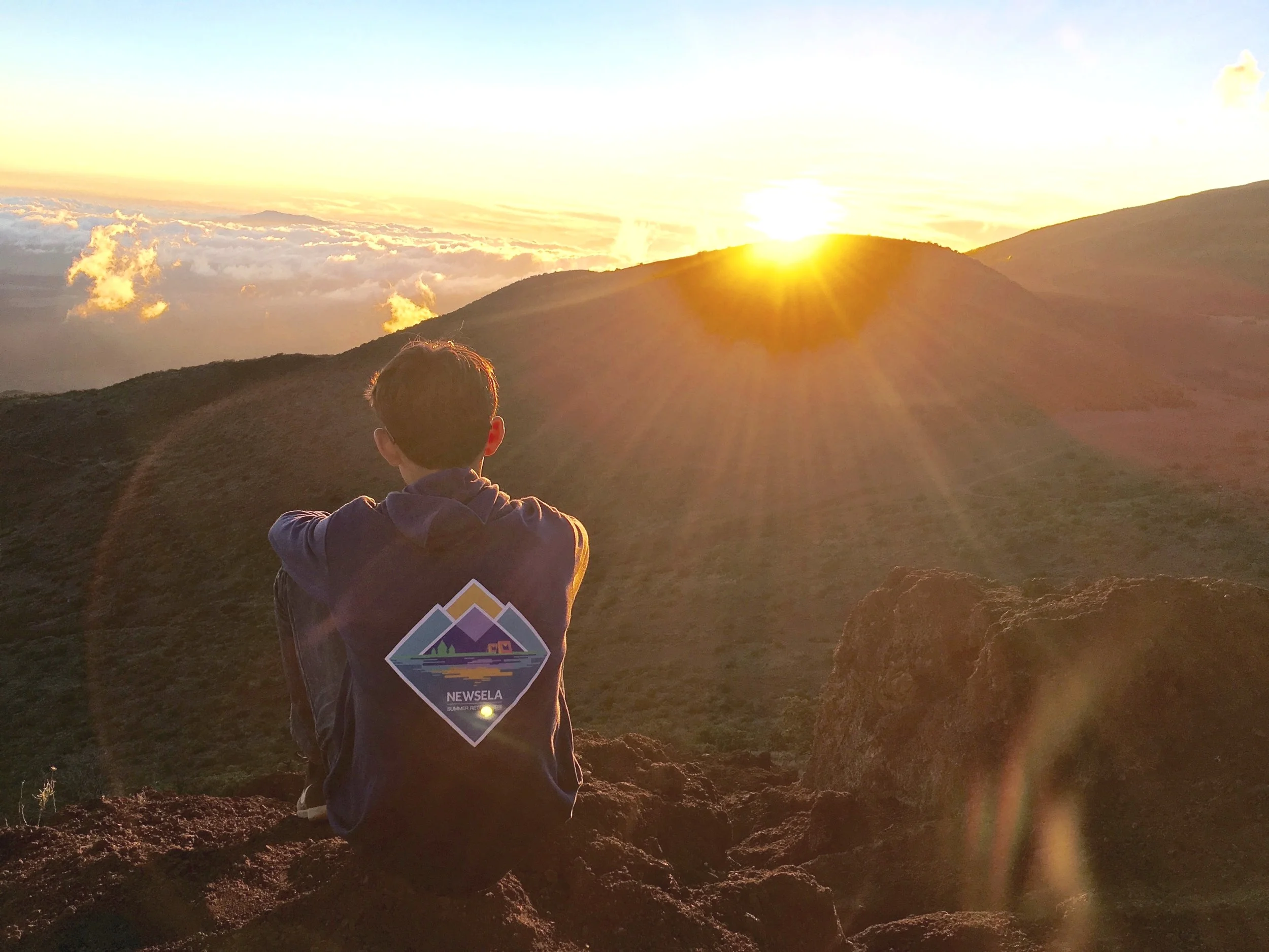 Matt's son in Hawaii with my hoodie.JPG