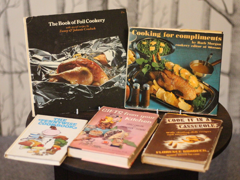  Whether it's retro cookbooks..... 