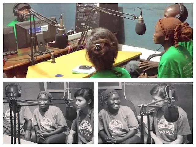 Conversing with farmers through the local FM