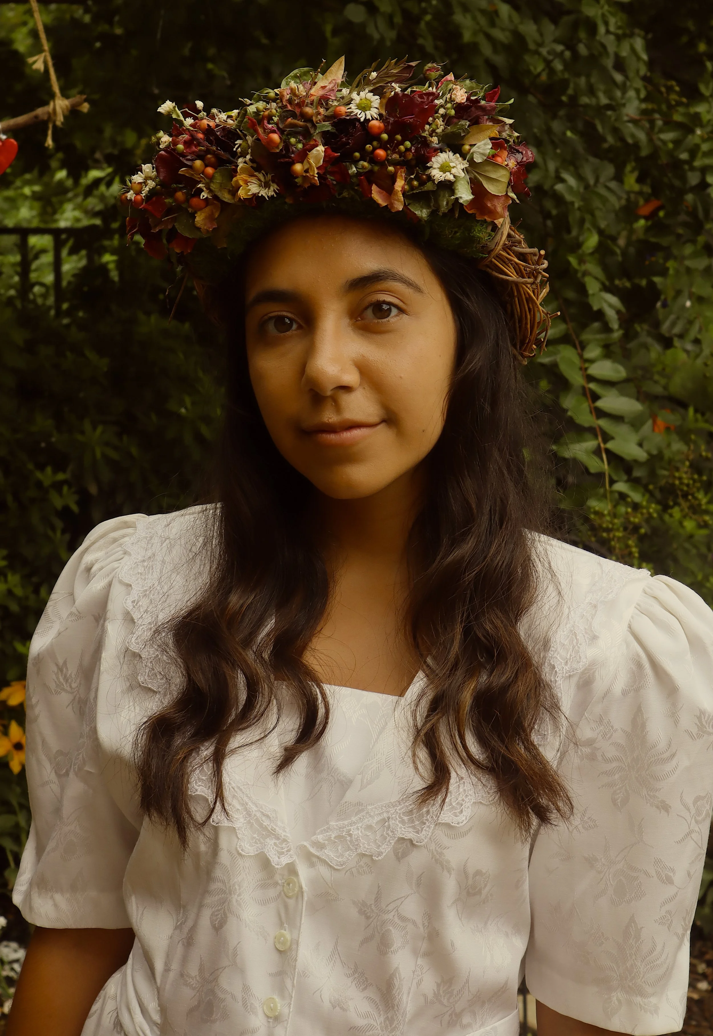 handmade floral crown for the film "Withered"