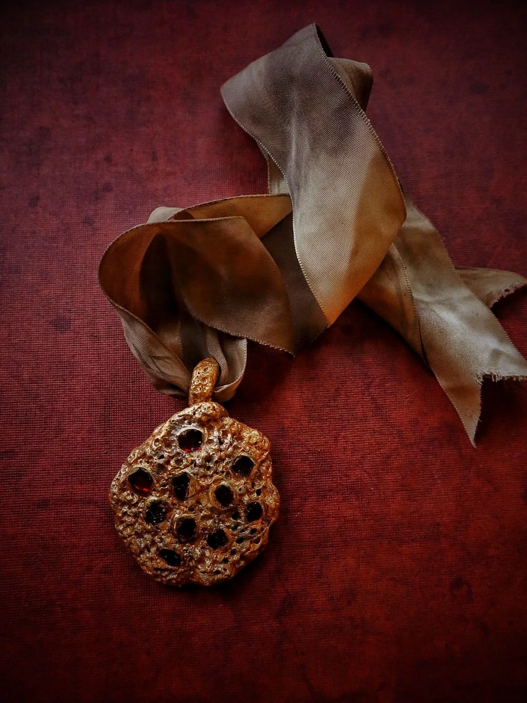 hand sculpted amulet for the film "Adeline's Antiques"
