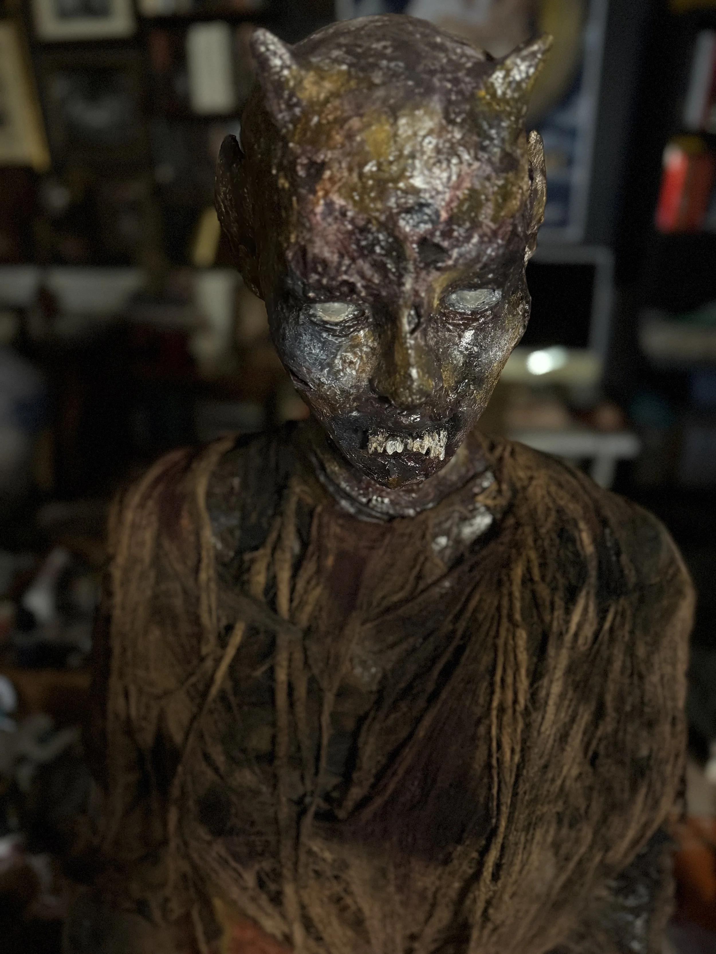 sculpted demon for upcoming film "Slow Drain" This took about 15 hours to create