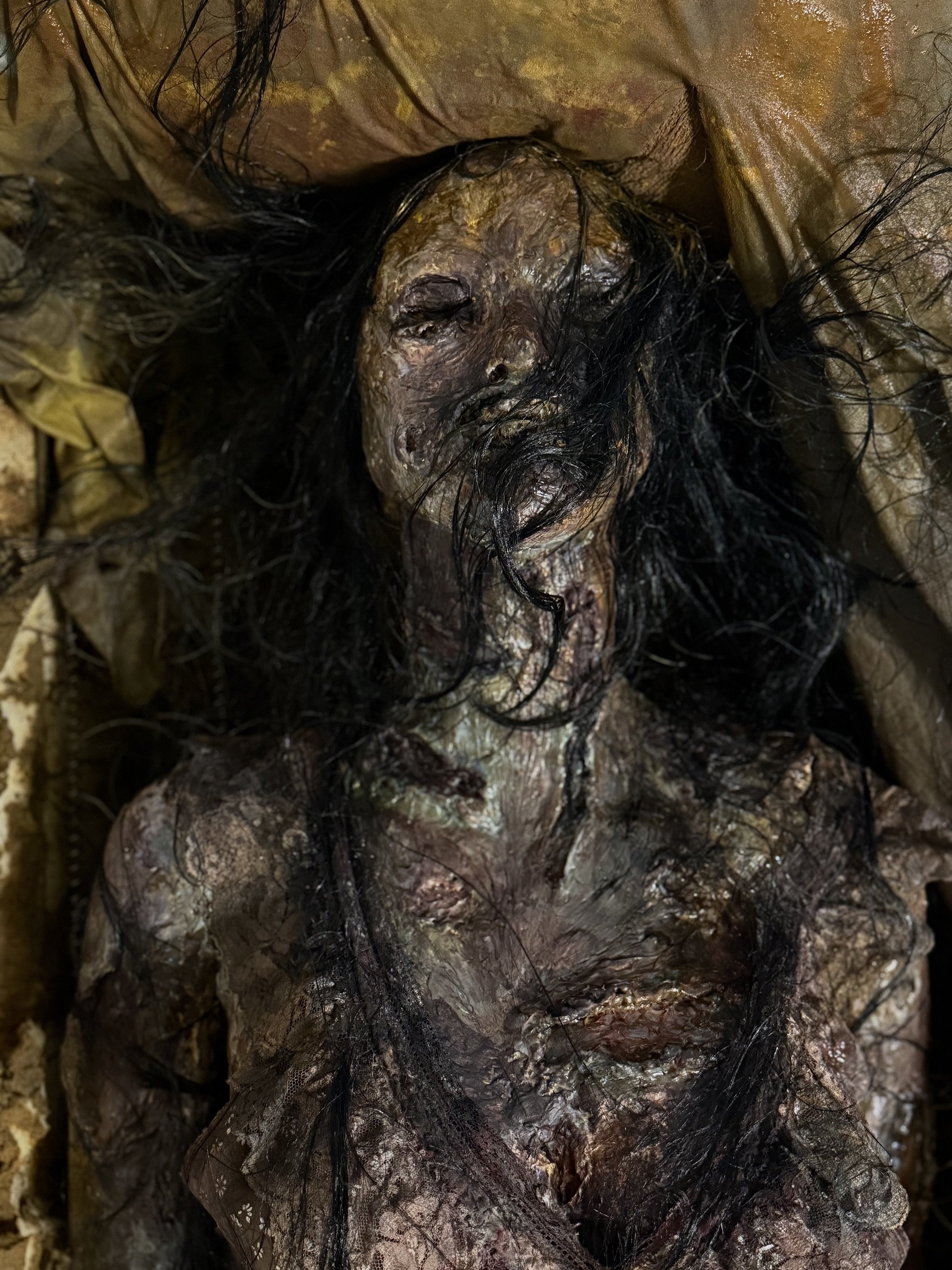 sculpted corpse woman for upcoming film. This took about 20 hours to create