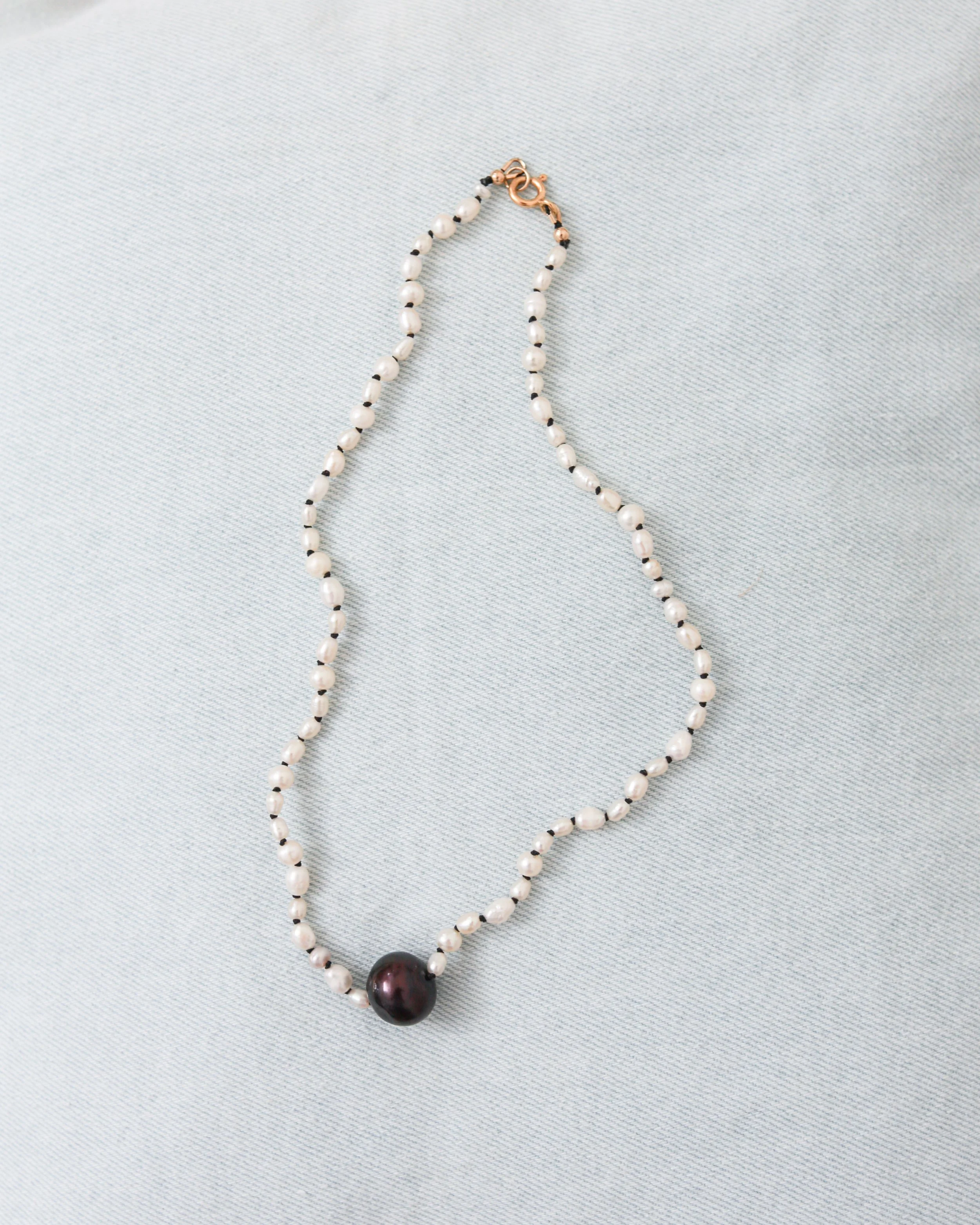 Pearl Choker - Noir