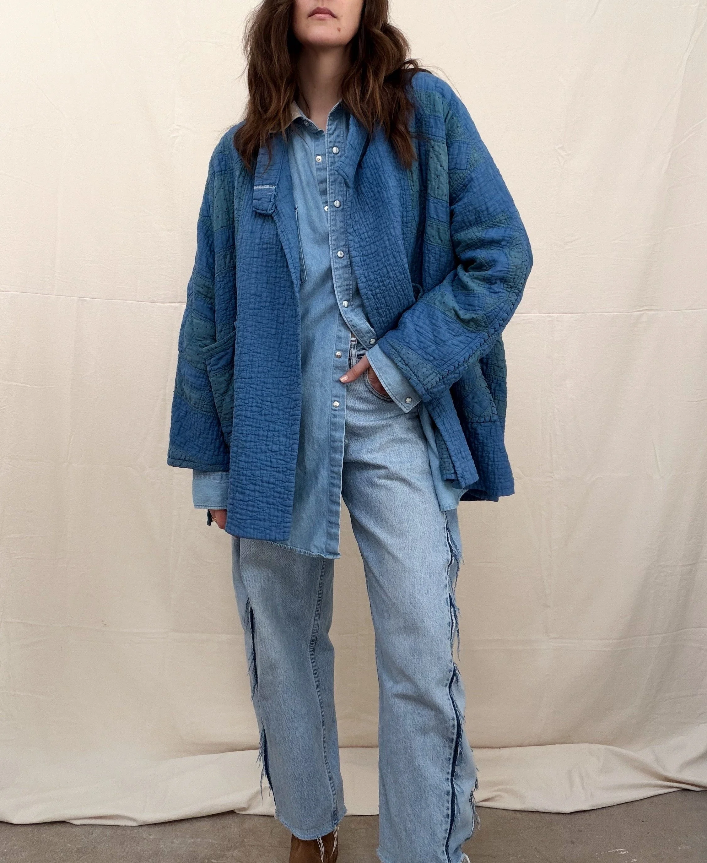 Upcycled Vintage Quilt Coat