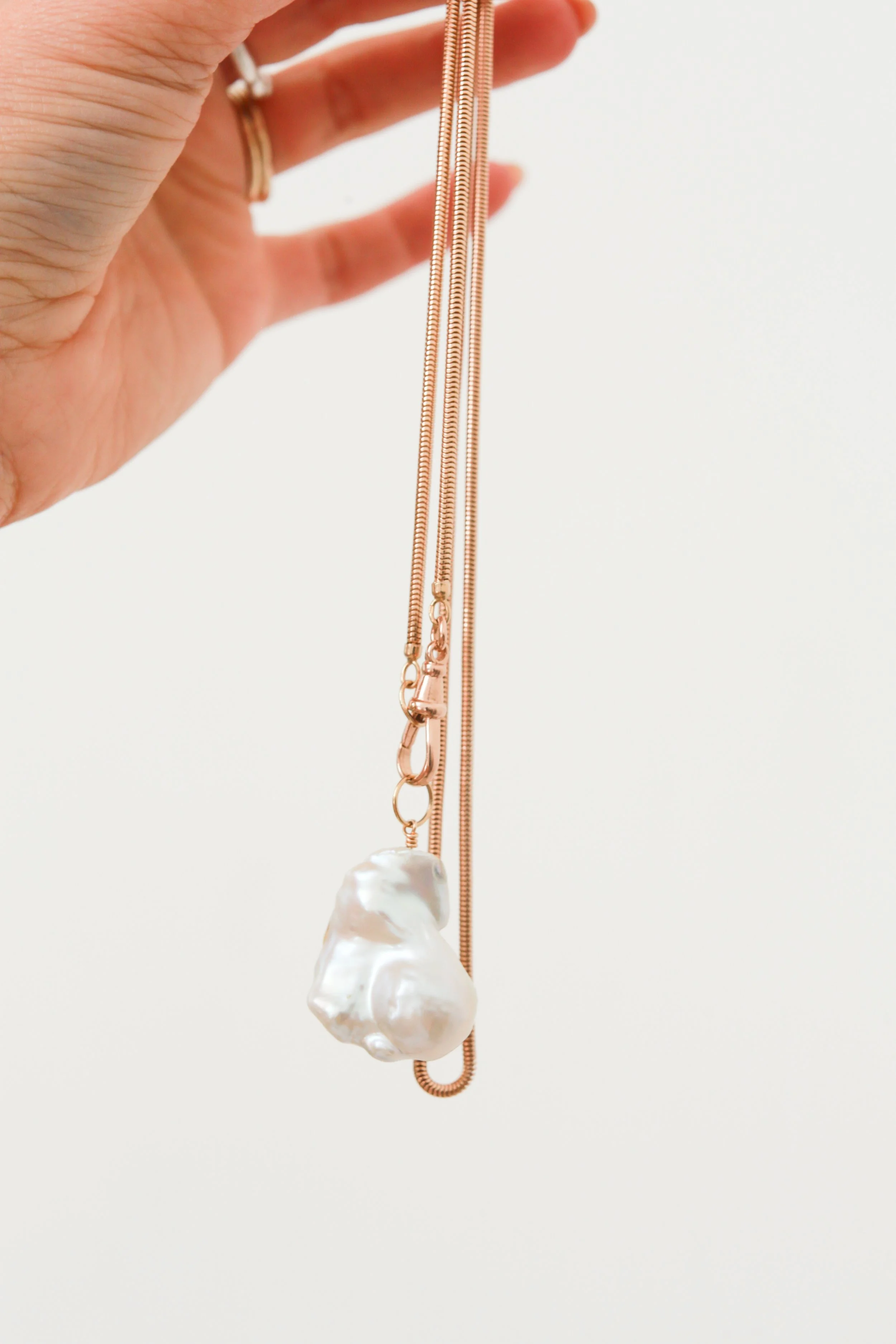 XL Rustic Baroque Pearl Pendant