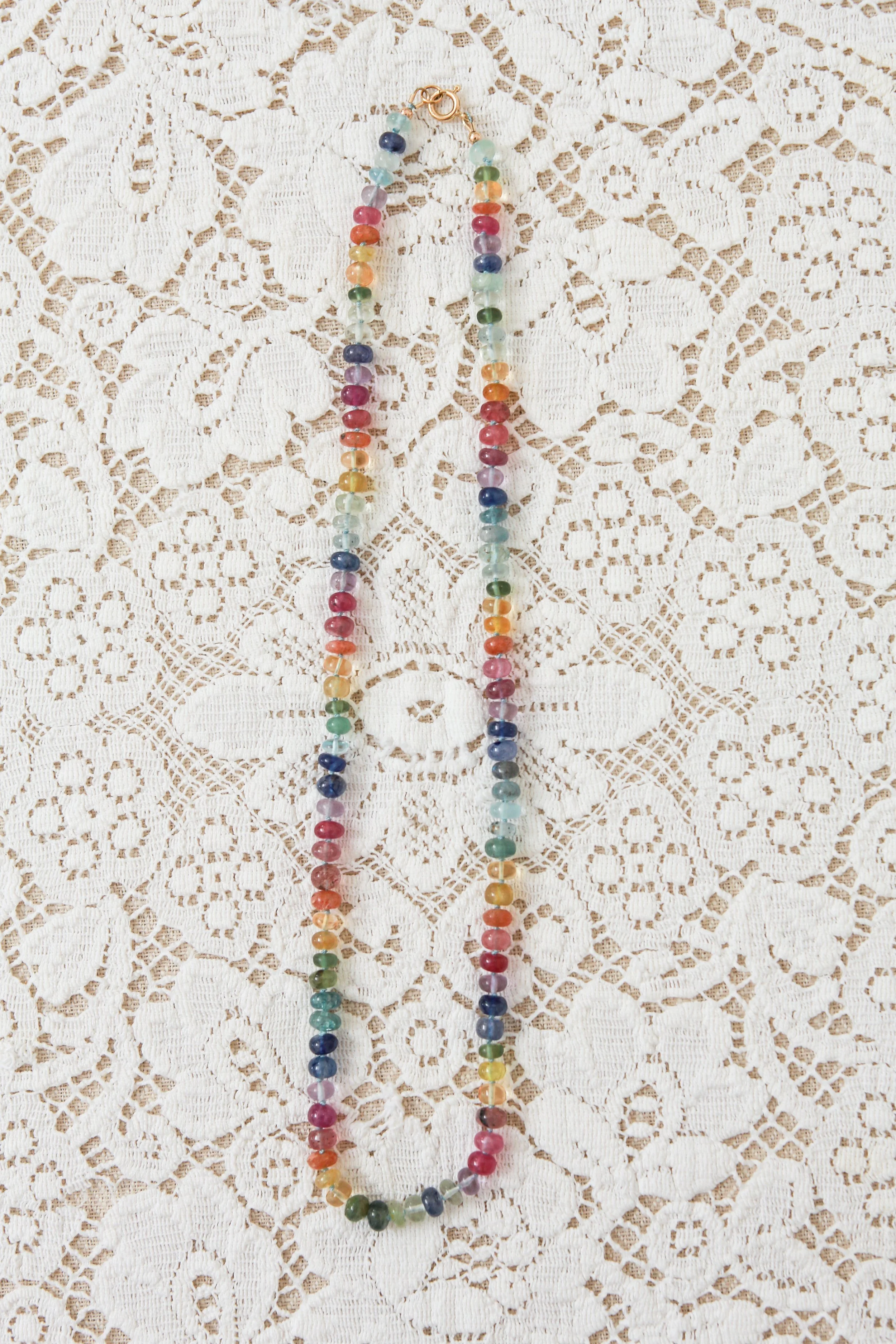 Extra Juicy Gemstone Strand on Silk