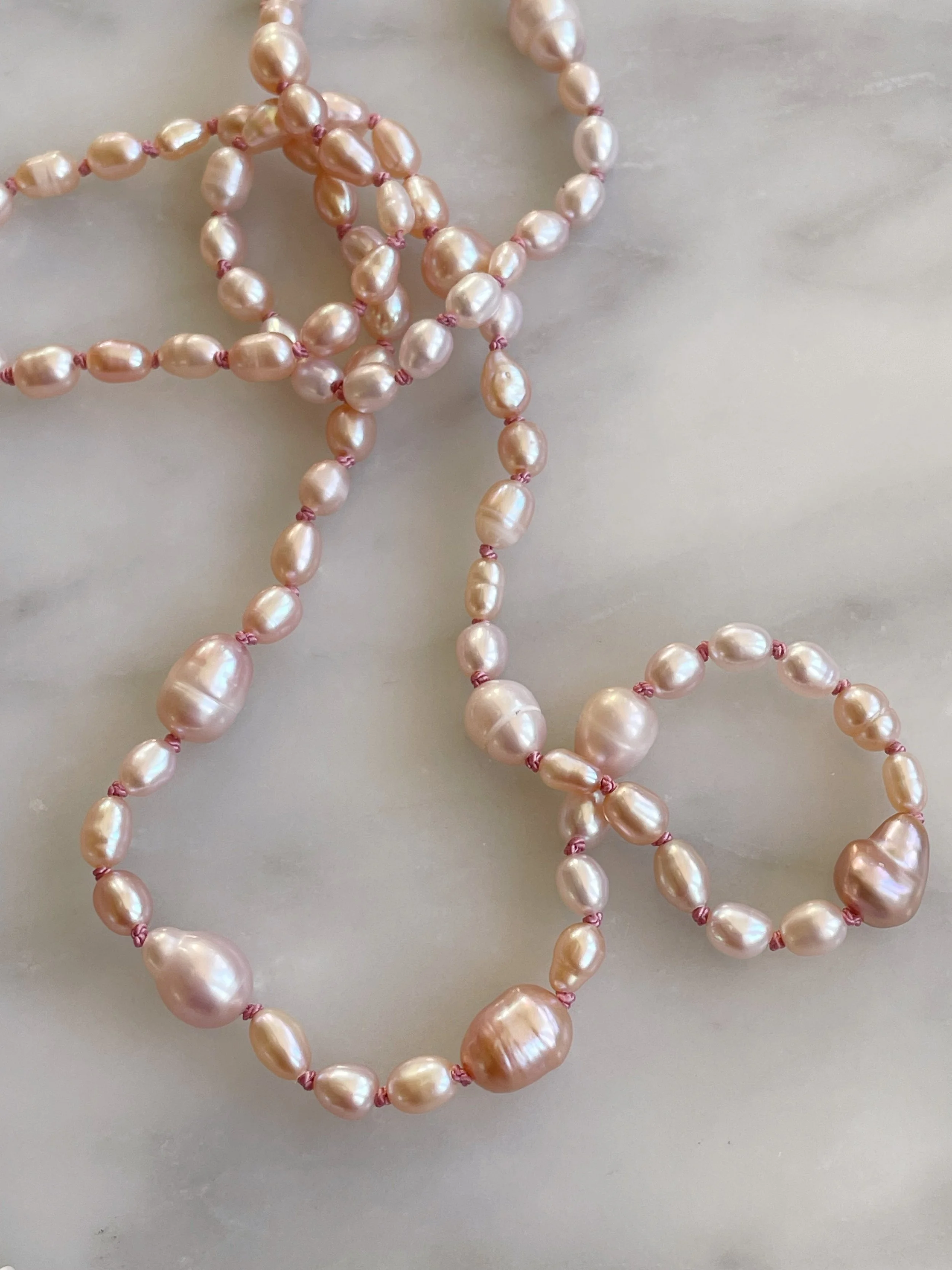 Recycled Pink Pearls