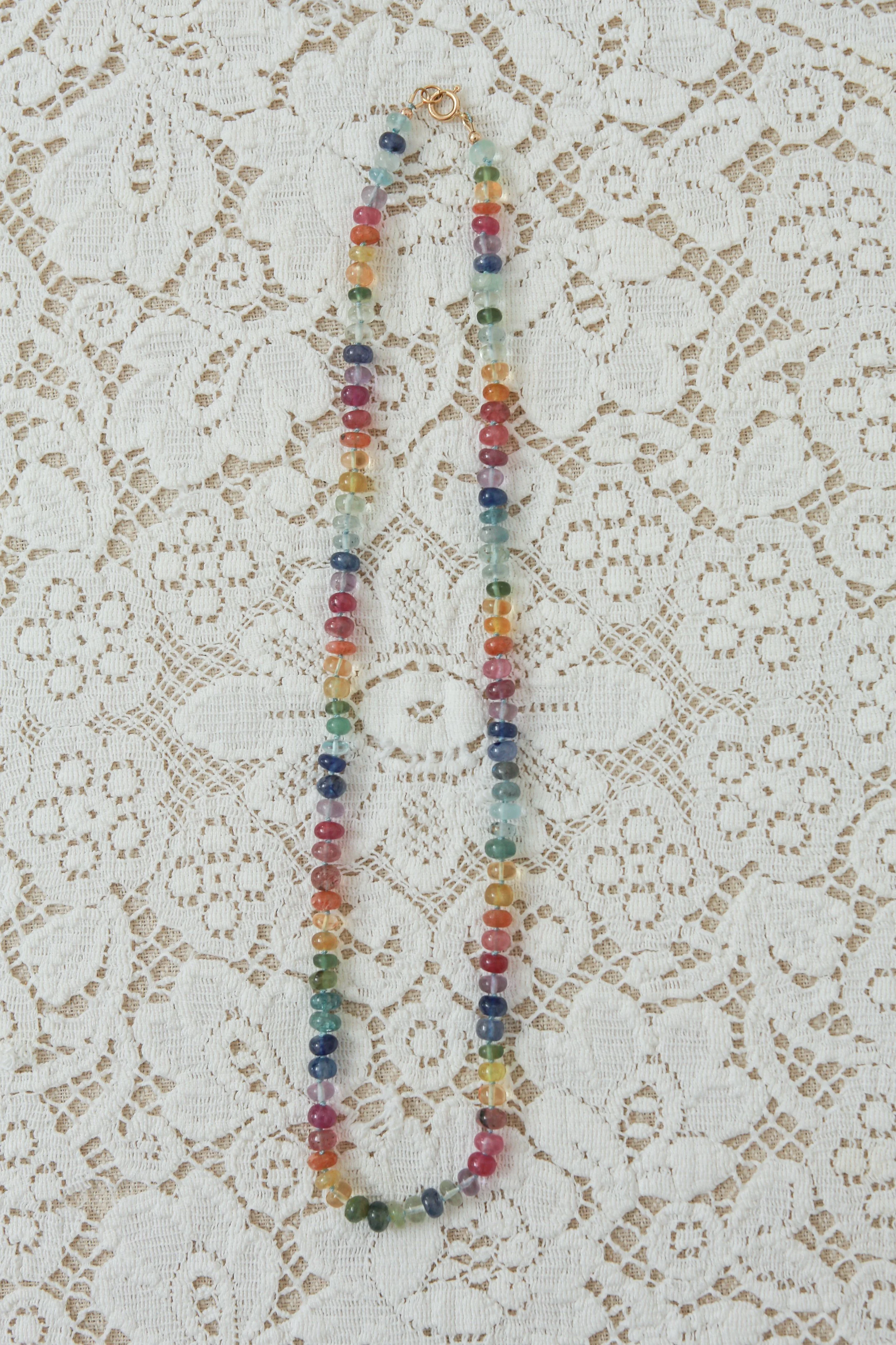 Extra Juicy Gemstone Strand on Silk