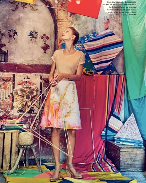 Anthropologie Catalogue, April 2015, photographer: Boe Marion. Assistant stylist and crafter.