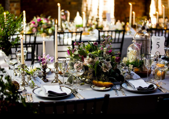 Sadtler/Conway Wedding, March 2017. Wedding Planner. I oversaw every element of this beautiful wedding. I worked with the caterer, floral designer, rental company and venue to create a flower-filled and candle lit environment for dinner. The ceremony took place against a beautiful garden landscape created just for the event. I was hands on, making floral arrangement prototypes, making boutonnieres myself, designing the programs, and other printed materials. 
