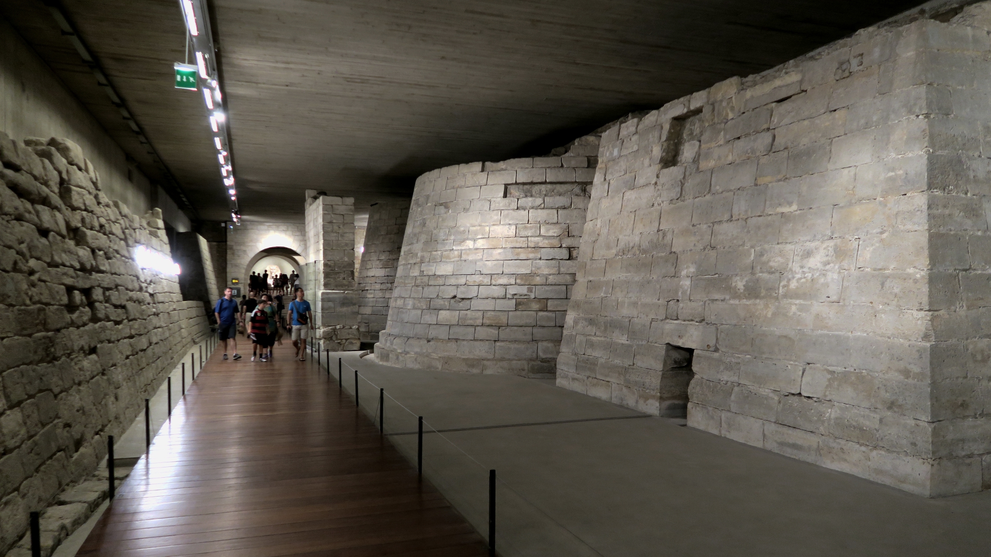 Medieval Louvre's walls underground