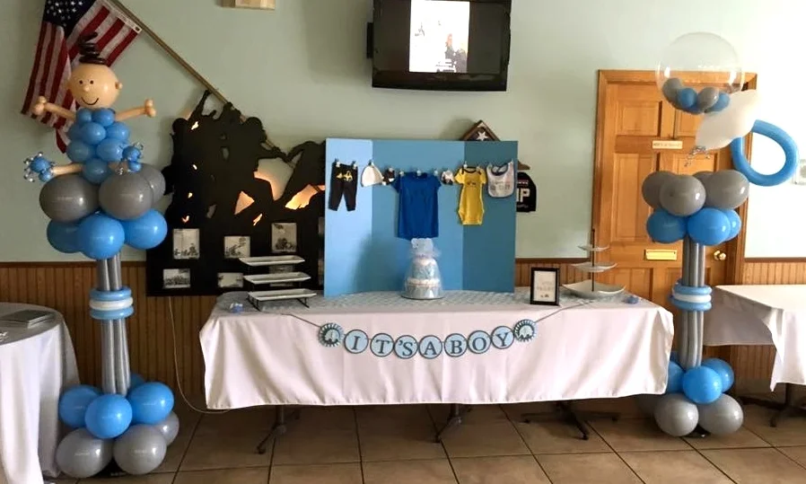 Baby Rattle and Baby balloon towers