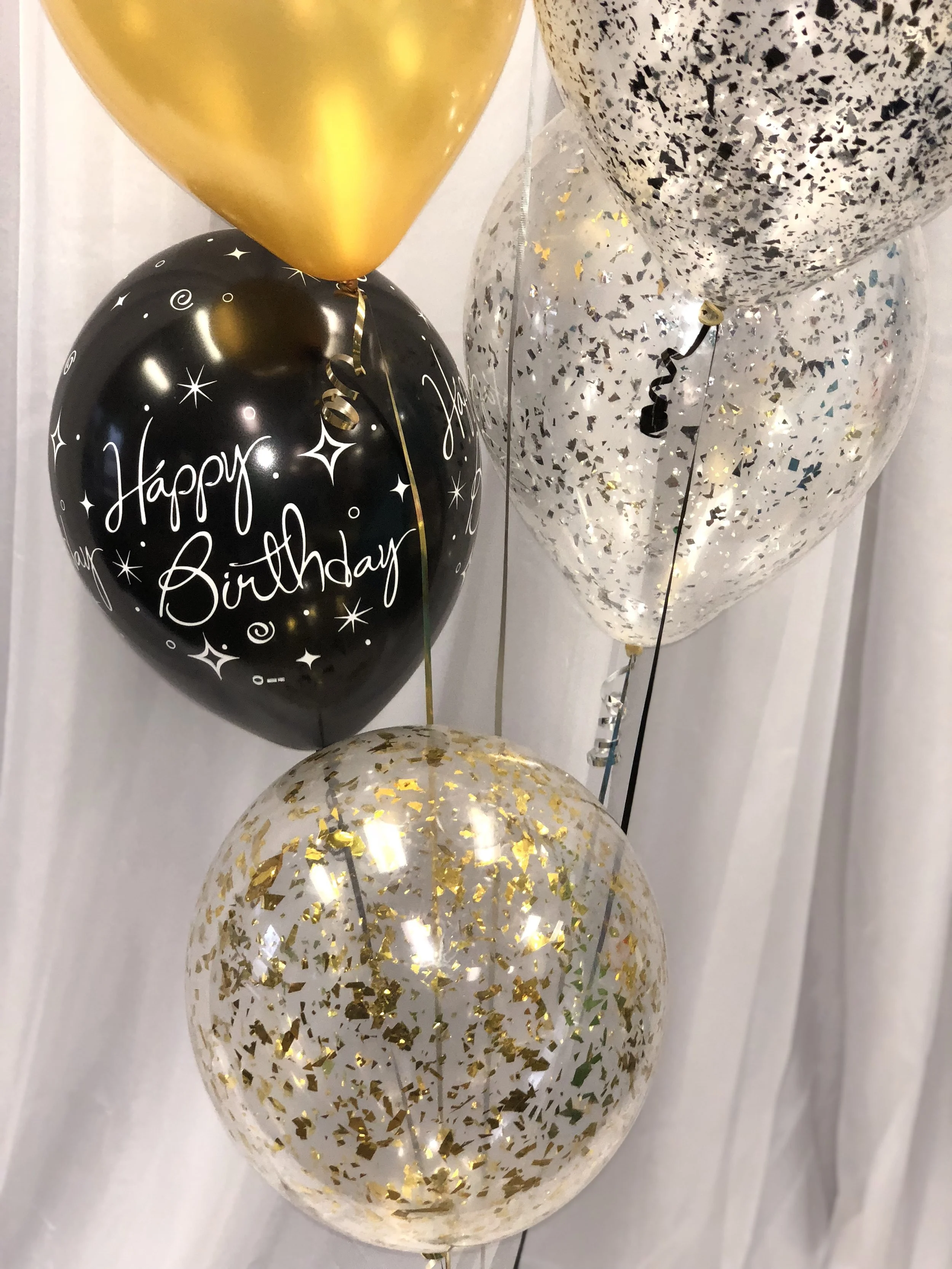 Happy Birthday Bouquet with glitter