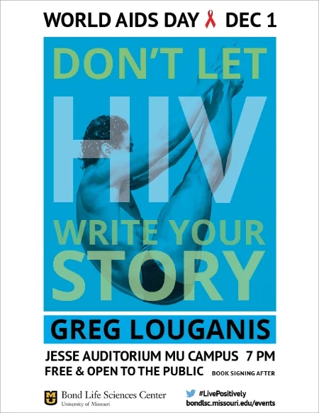 Greg Louganis on World Aids Day Poster