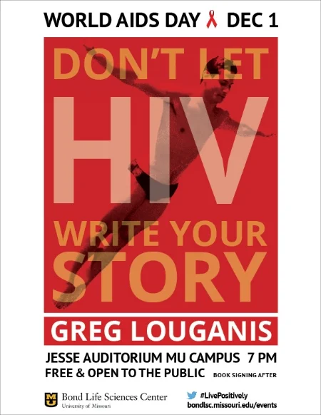 Greg Louganis on World Aids Day Poster