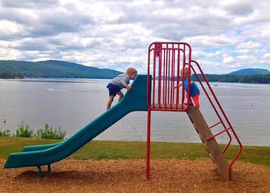 Kiddos at schroon lake, NY