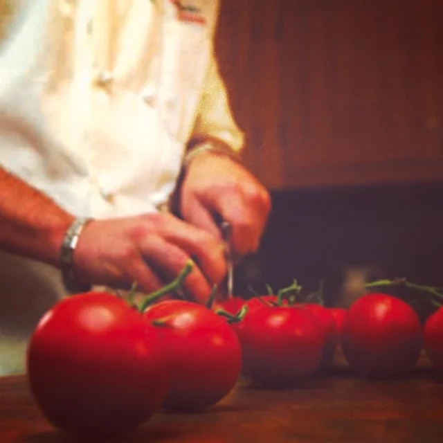 Our first ingredient is ALWAYS tomatoes. Never water or tomato puree.