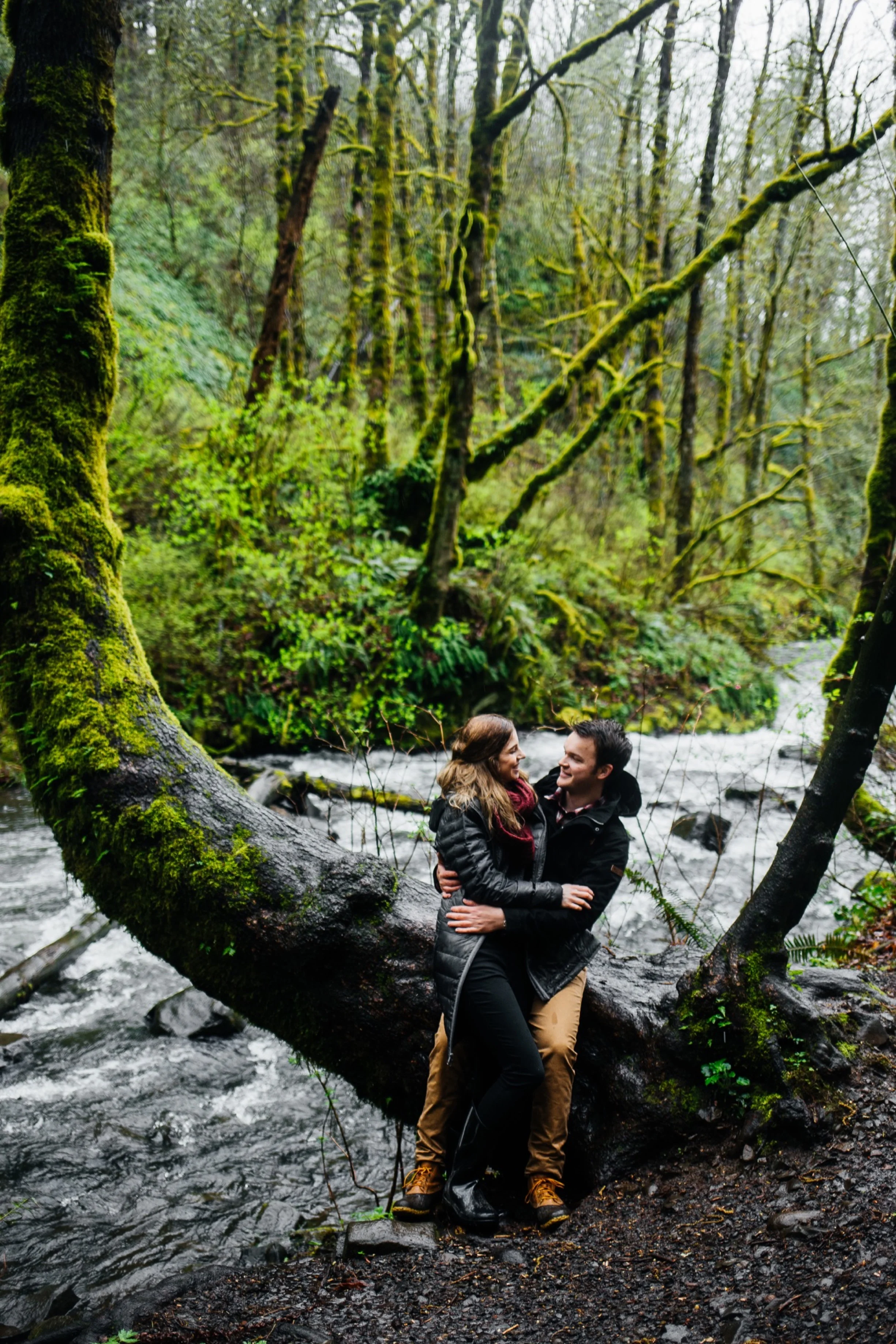 Waterfall Engagement Photos at the Columbia River Gorge Portland, Engaged, Engagement, She Said Yes, He Put a Ring on It, How He Asked, Bridal Veil Falls Oregon, Bridal Veil Falls Engagement Photos, Columbia River Gorge Engagement Photos, Portland Waterfall, Portland Oregon Engagement Photos, Oregon Engagement Photographer, Portland Engagement Photographer, Portland Engagement Photography, Where to Take Engagement Photos in Portland, What to Wear for Engagement Photos, Destination Photographer
