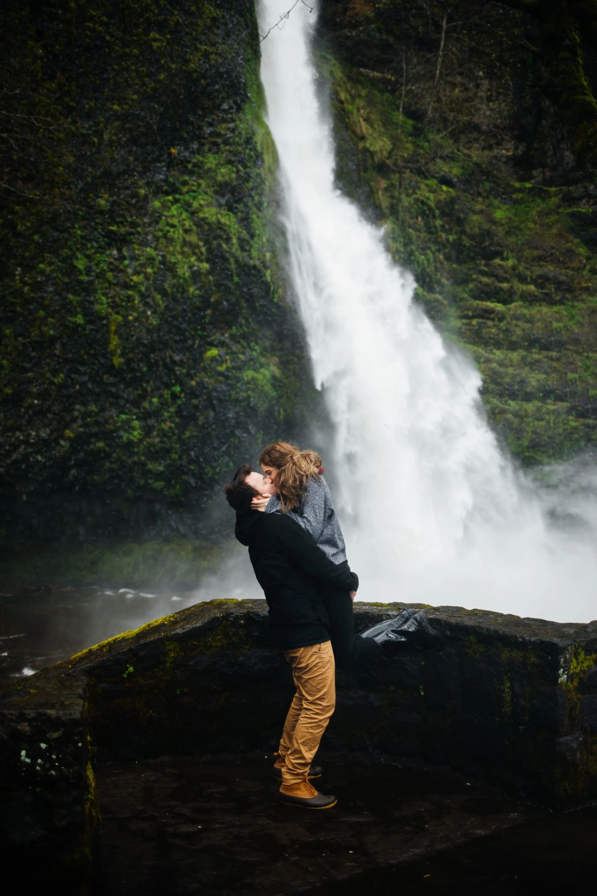 Waterfall Engagement Photos at the Columbia River Gorge Portland, Engaged, Engagement, She Said Yes, He Put a Ring on It, How He Asked, Horse Trail Falls, Horse Trail Waterfall Portland, Oregon Waterfall,, Columbia River Gorge Engagement Photos, Portland Waterfall, Portland Oregon Engagement Photos, Oregon Engagement Photographer, Portland Engagement Photographer, Portland Engagement Photography, Where to Take Engagement Photos in Portland, Candid Engagement Photos, Romantic Engagement Photos