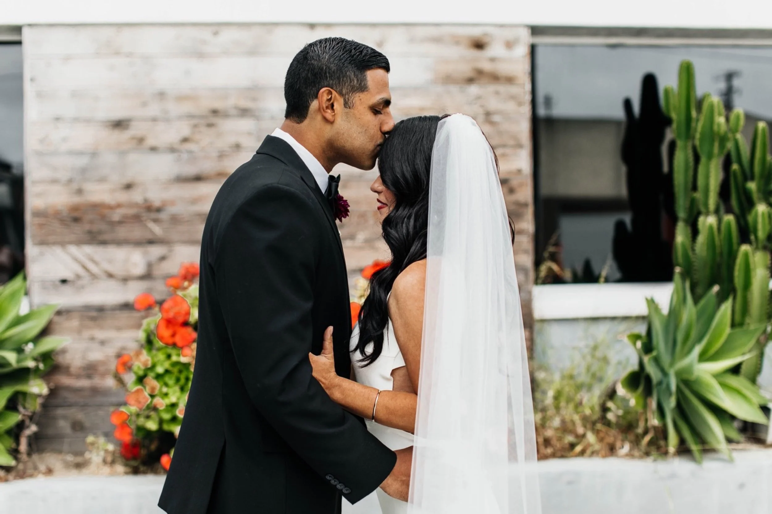 Smoky Hollow Studios Wedding, First Look, Bride and Groom, Modern Wedding Dress, Los Angeles Wedding, Los Angeles Wedding Photographer, Los Angeles Wedding Photos, Los Angeles Wedding Photography, DTLA Wedding, California Wedding Photographer, California Wedding Photography, California Wedding Photos, SoCal Wedding Photographer, SoCal Wedding Photos, SoCal Wedding Photography, Los Angeles Wedding Inspo, Destination Wedding California, Biracial Couple, Elegant Wedding, Modern Wedding
