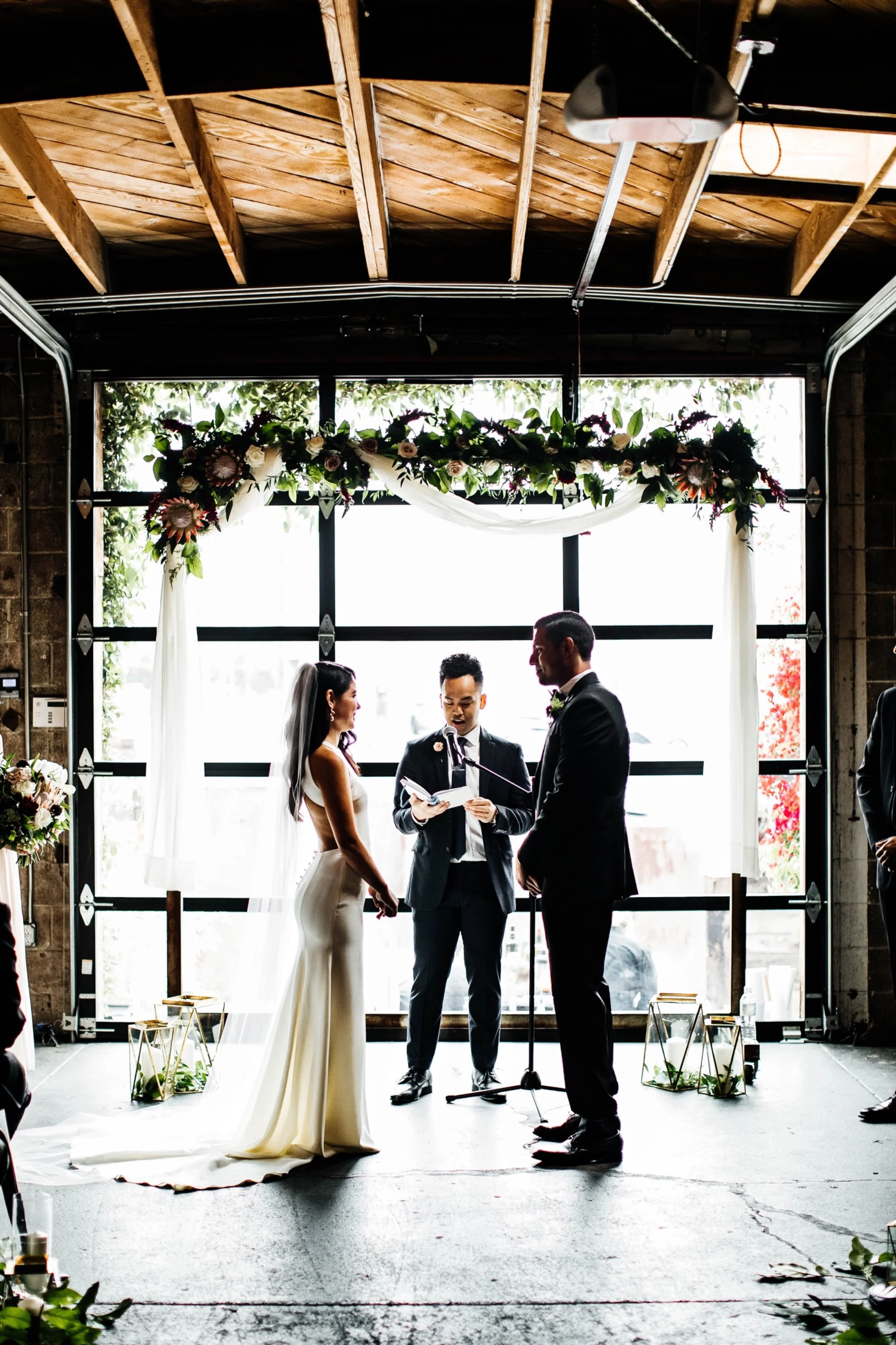 Smoky Hollow Studios Wedding, Wedding Ceremony, Bride and Groom, Los Angeles Wedding, Los Angeles Wedding Photographer, Los Angeles Wedding Photos, Los Angeles Wedding Photography, DTLA Wedding, California Wedding Photographer, California Wedding Photography, California Wedding Photos, SoCal Wedding Photographer, SoCal Wedding Photos, SoCal Wedding Photography, Los Angeles Wedding Inspo, Destination Wedding California, Elegant Wedding, Modern Wedding, Warehouse Wedding, Unique Wedding Venue