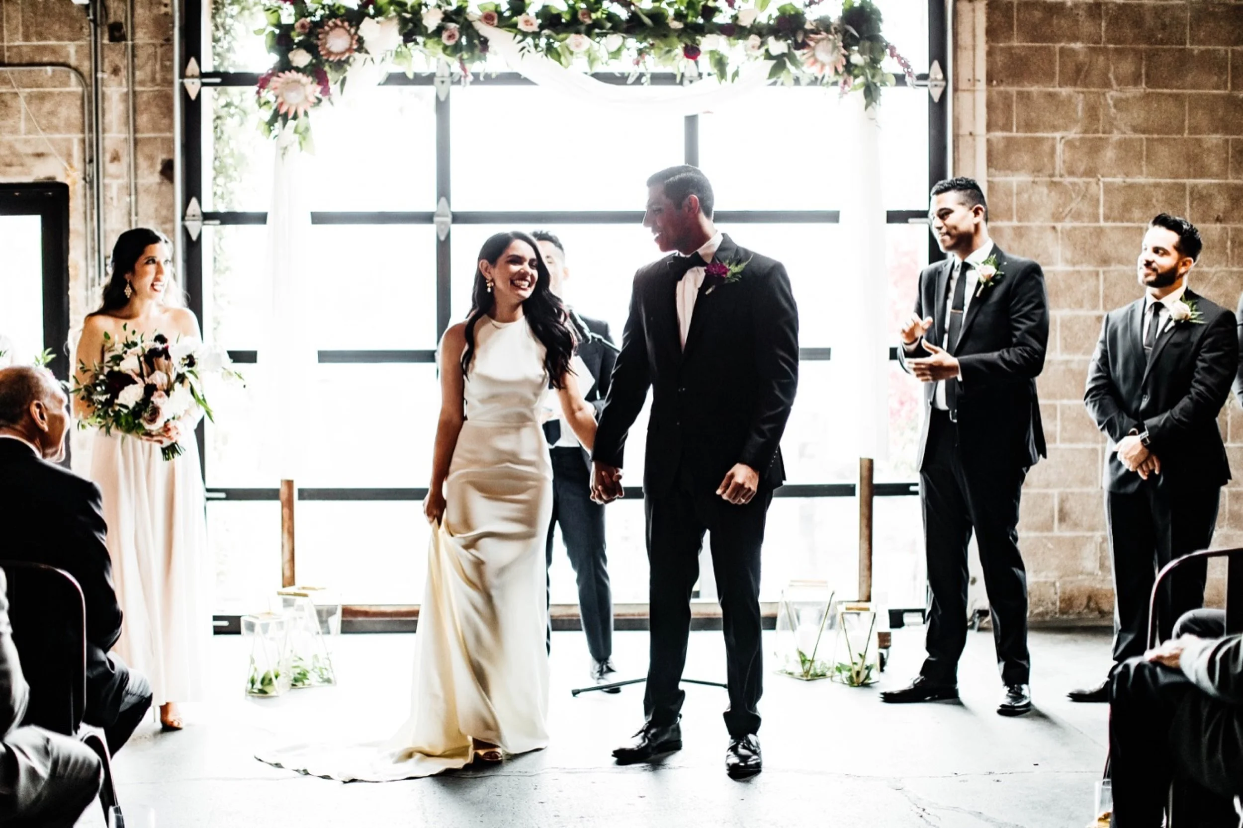 Smoky Hollow Studios Wedding, Wedding Ceremony, First Kiss, Newlywed, Los Angeles Wedding, Los Angeles Wedding Photographer, Los Angeles Wedding Photos, Los Angeles Wedding Photography, DTLA Wedding, California Wedding Photographer, California Wedding Photography, California Wedding Photos, SoCal Wedding Photographer, SoCal Wedding Photos, SoCal Wedding Photography, Los Angeles Wedding Inspo, Destination Wedding California, Elegant Wedding, Modern Wedding, Warehouse Wedding, Unique Wedding Venue
