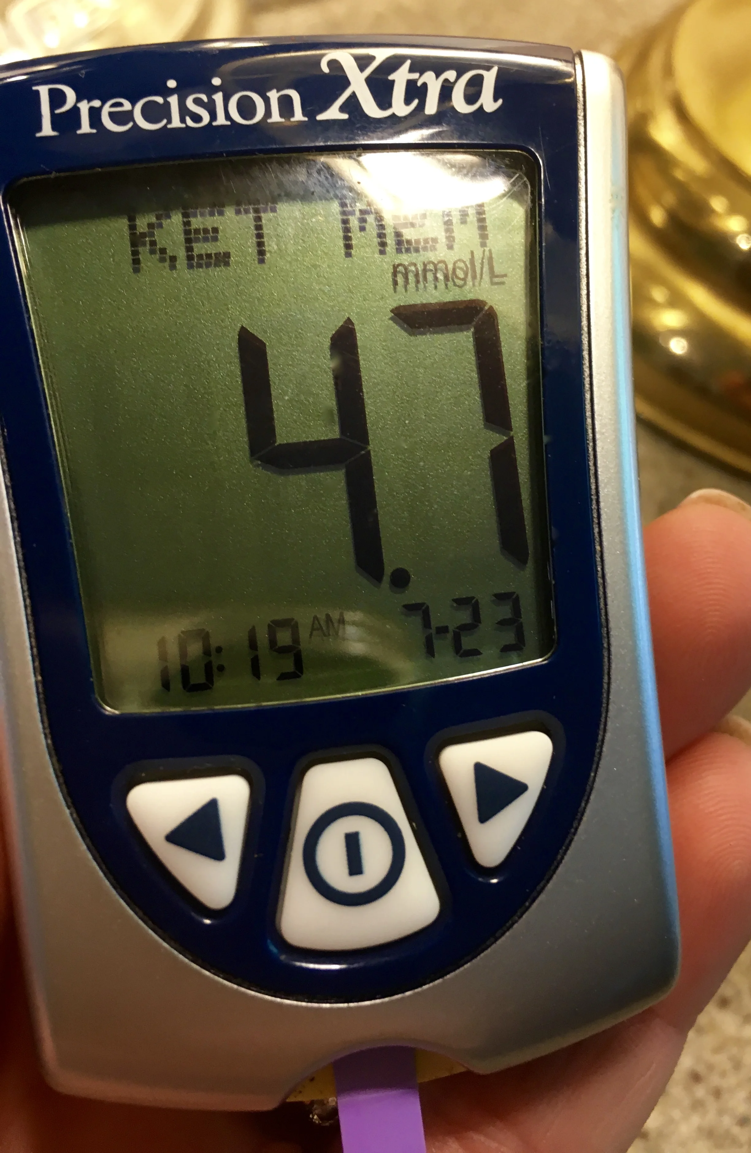 That's high. But not my highest, which I believe was 5.4. I don't know that there's any particular benefit to being higher. It's just the way my body works on this program.