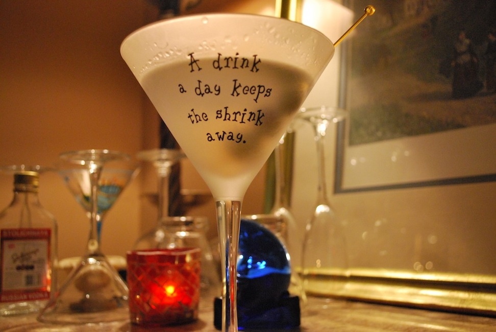 True that, martini glass...