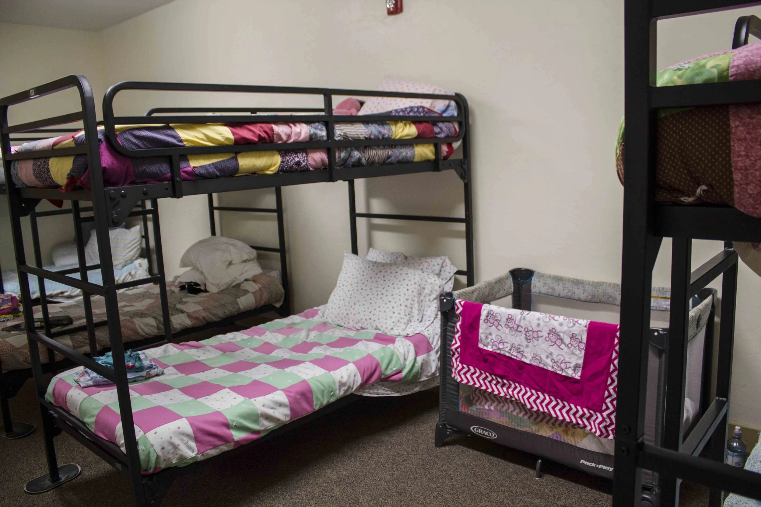 The women and children's room can serve up to 35 people