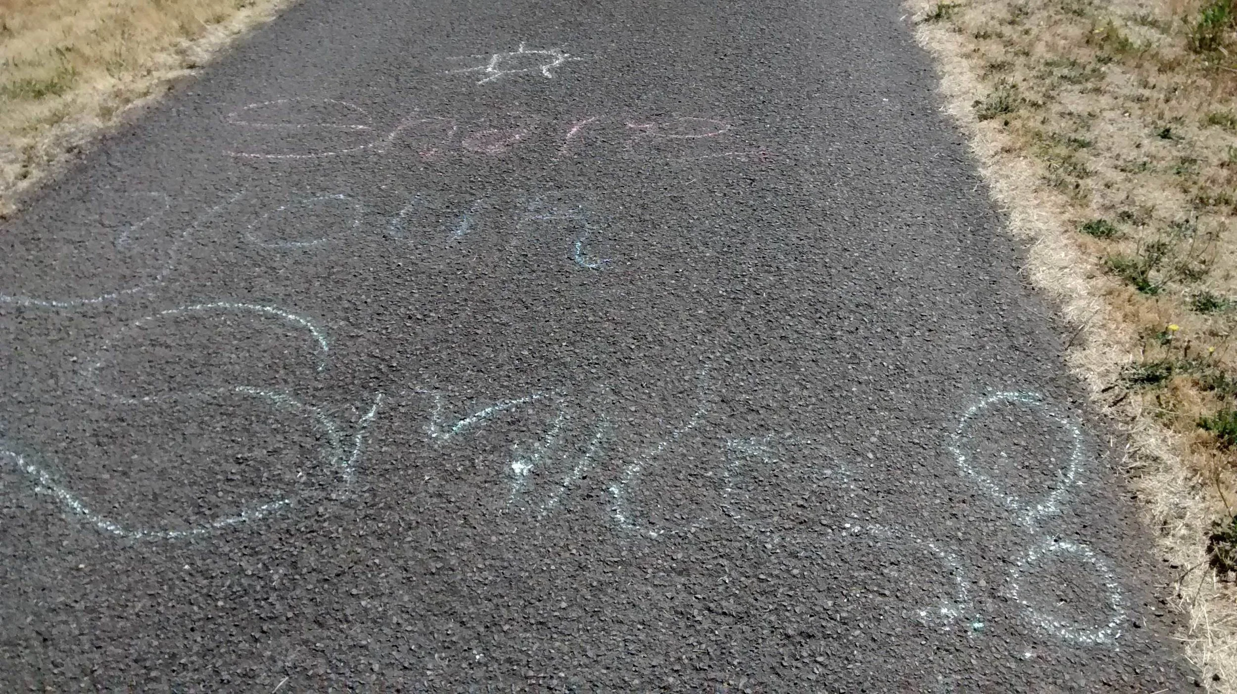 What a fun reminder on the bike path this week. Share Your Smiles!