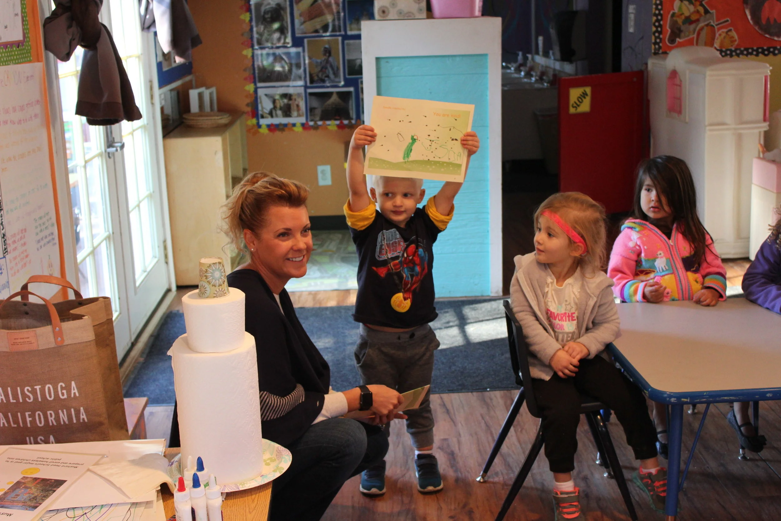 Jason Dilloway shared the Sunshine Card that he had created a few days prior (he was gracious enough to be our "guinea pig" to test out our service project idea!)