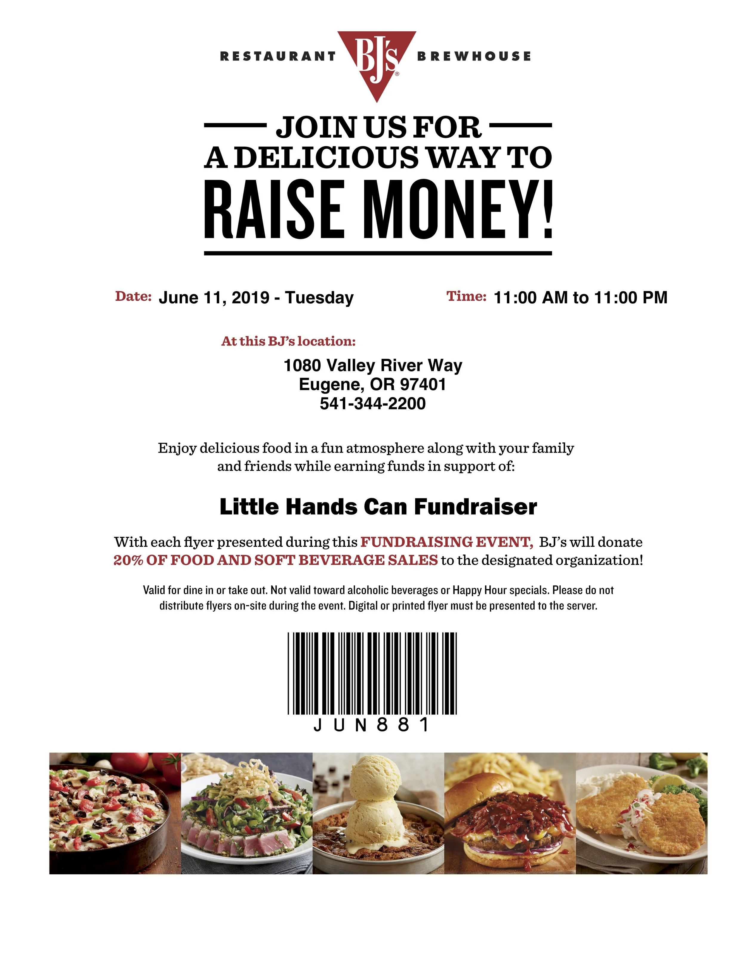 BJ's Fundraiser for Little Hands Can!