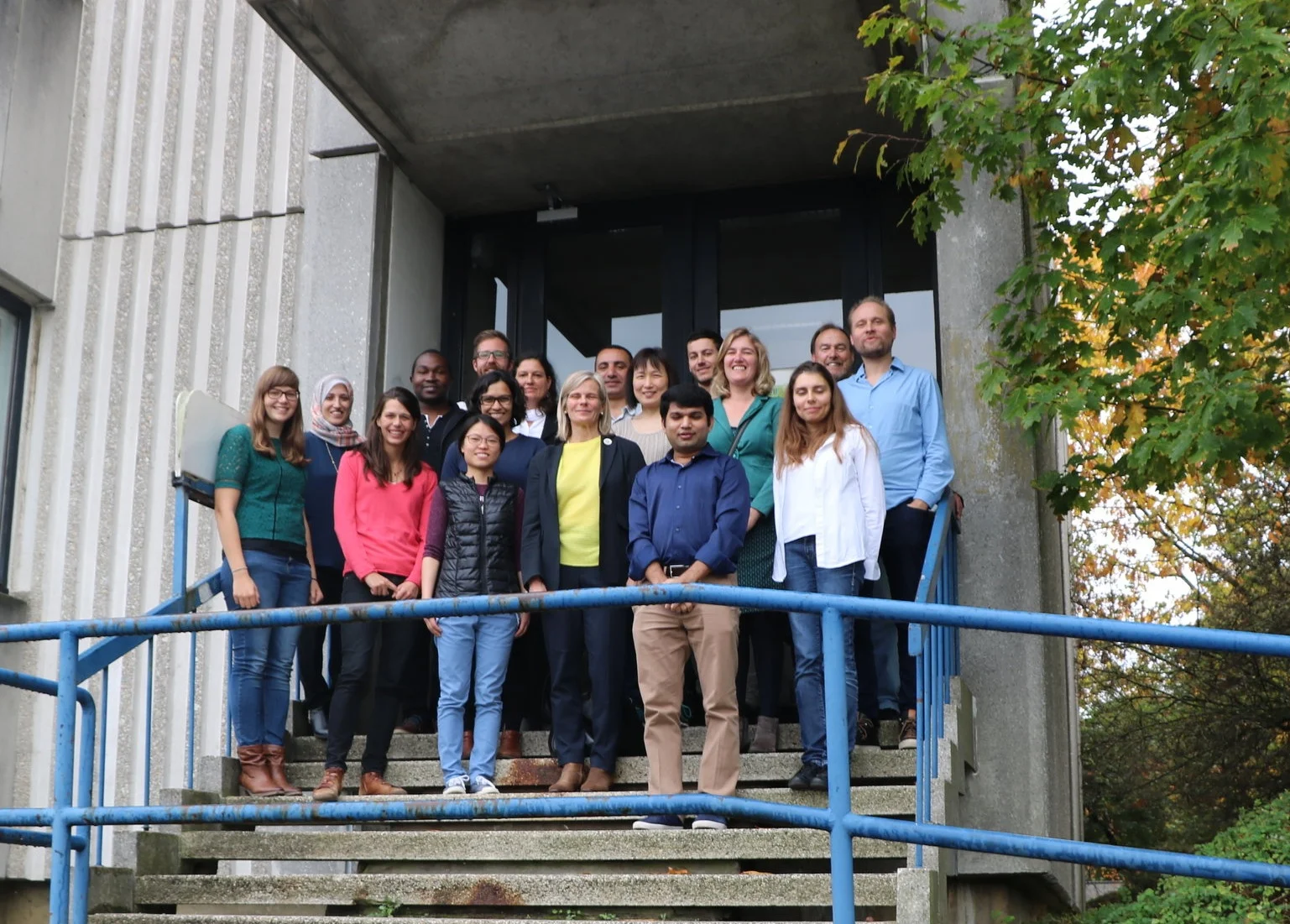 HYDR team with the VUB Rector Prof. dr. Caroline Pauwels