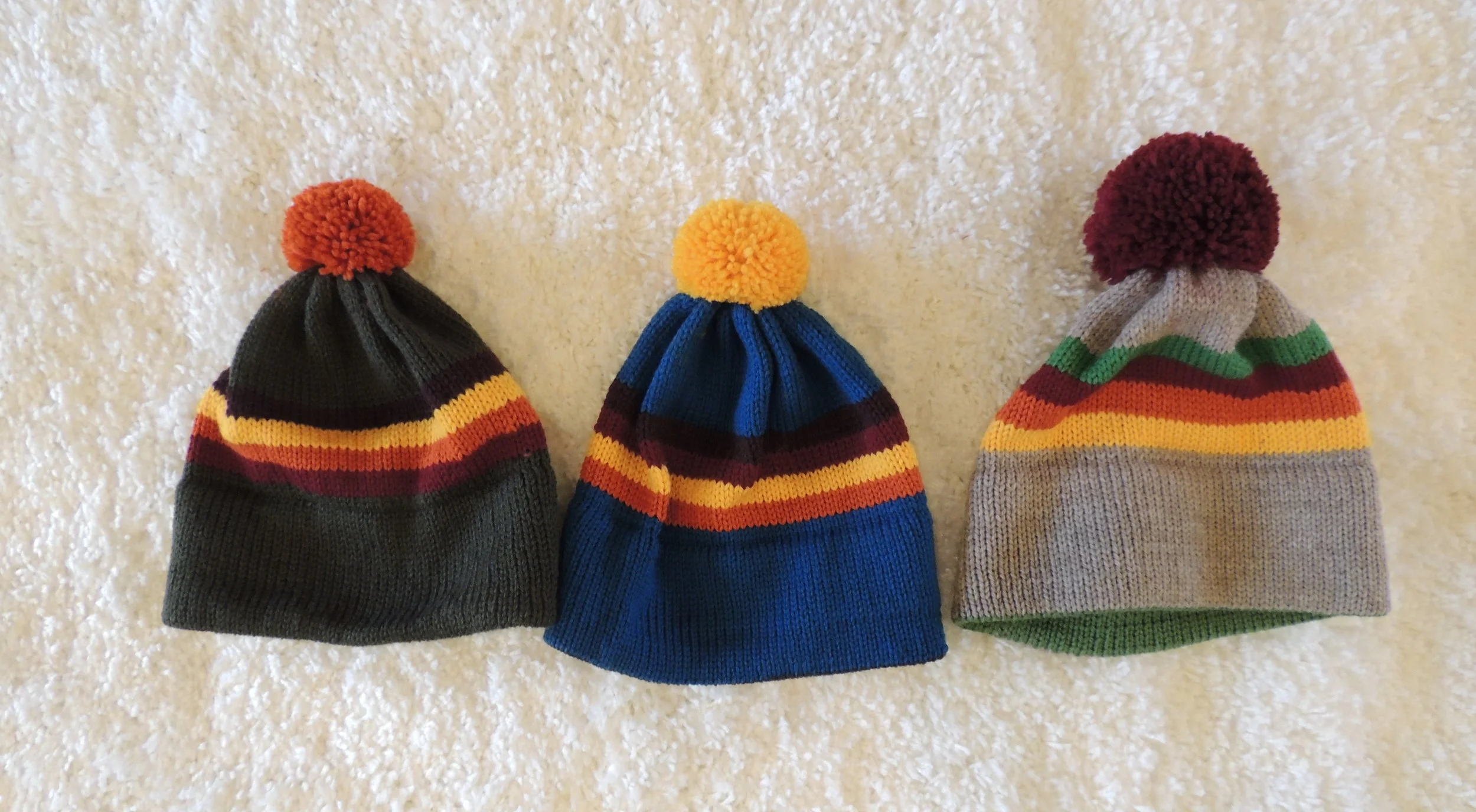Roll Back Stripey Hat