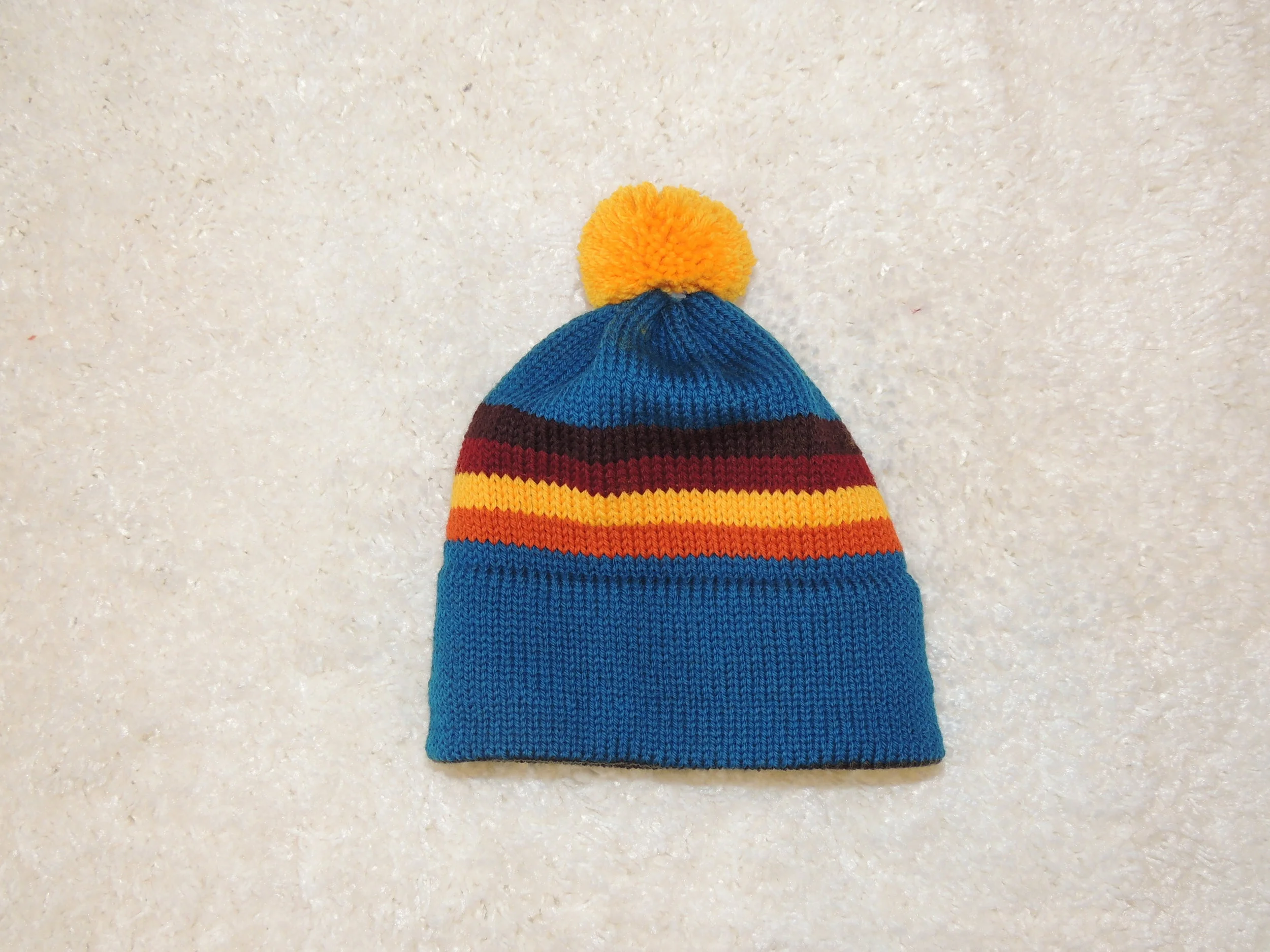 Roll Back Stripey Hat