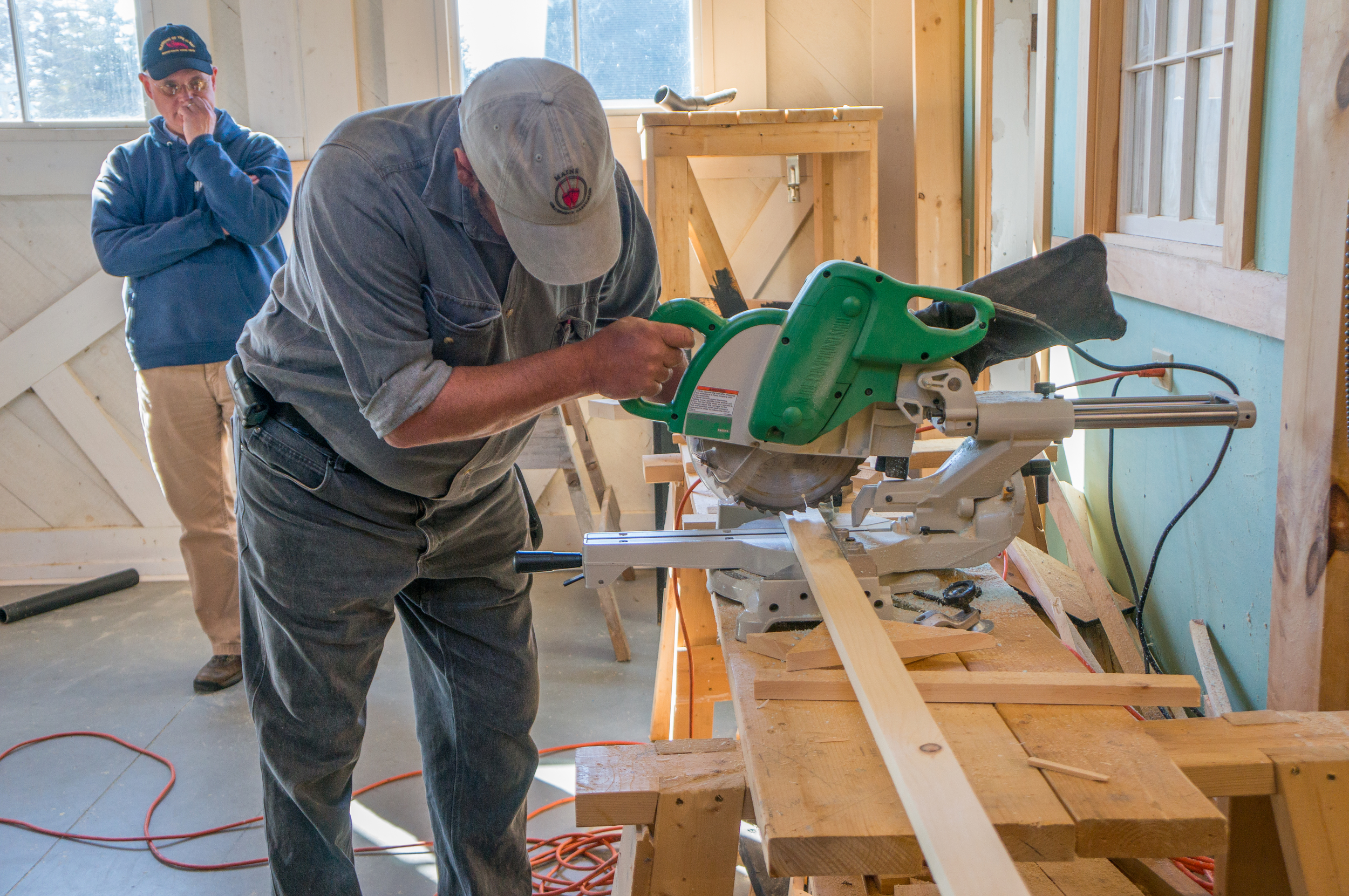 STORM WINDOW WORKSHOPS NHSH has held several storm window-building workshops since 2013 after a visit from the Island Institute during their Energy Conference. Since then, with volunteer assistance, NHSH has built over a hundred removable storm windows for older homes around the island during these open workshops. Contact NHSH if you are interested in building storm windows for your island home.