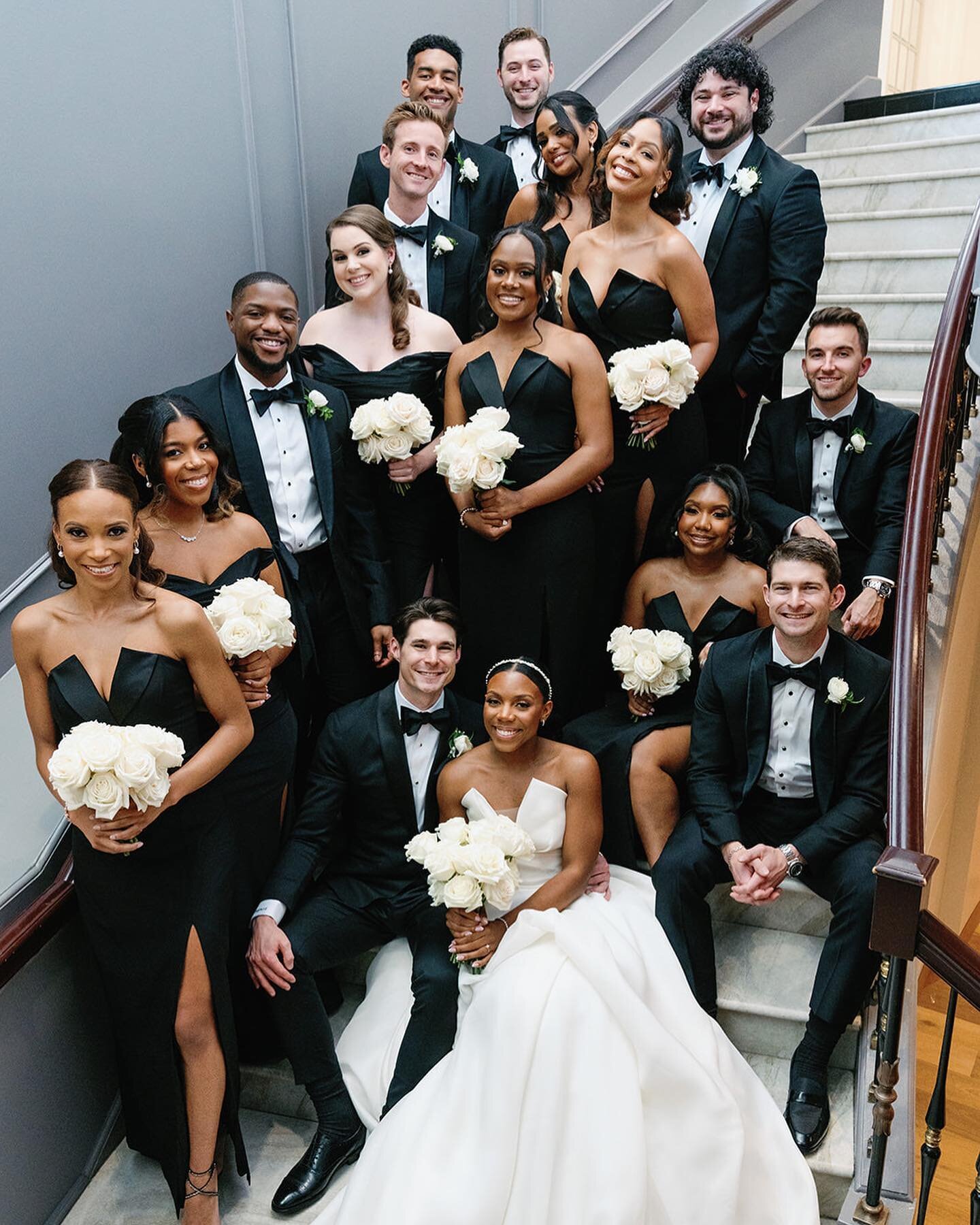 Timeless elegance made possible by this stunning bridal party! 🤍✨

Florals @sophiefelts
Planning and Design @simplybreatheevents
Photography @nikkidaskalakis
Venue, Catering, and Hotel @theschuylerdc @thehamiltondc 
Videography @sok.vision
Hair @tre