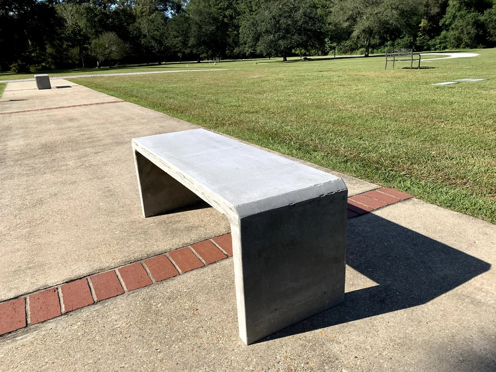 photo Small Concrete Bench For Cemetery benches saint joseph abbey