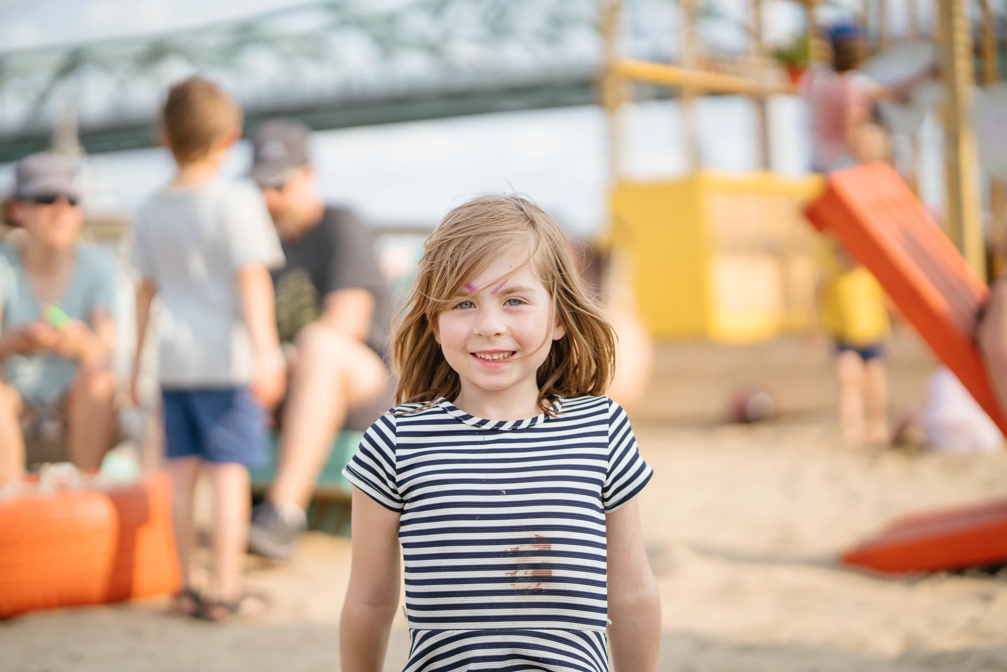 “J'aime le Village parce que y'a du sable et ça ressemble à la plage.”🏖 Camille, 7ans