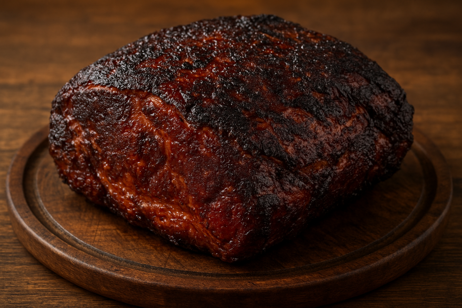 Smoked Pork Shoulder on Rustic Board.png