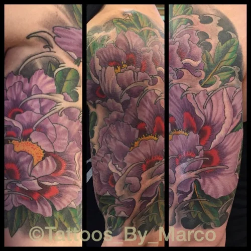 Japanese Flower Tattoo